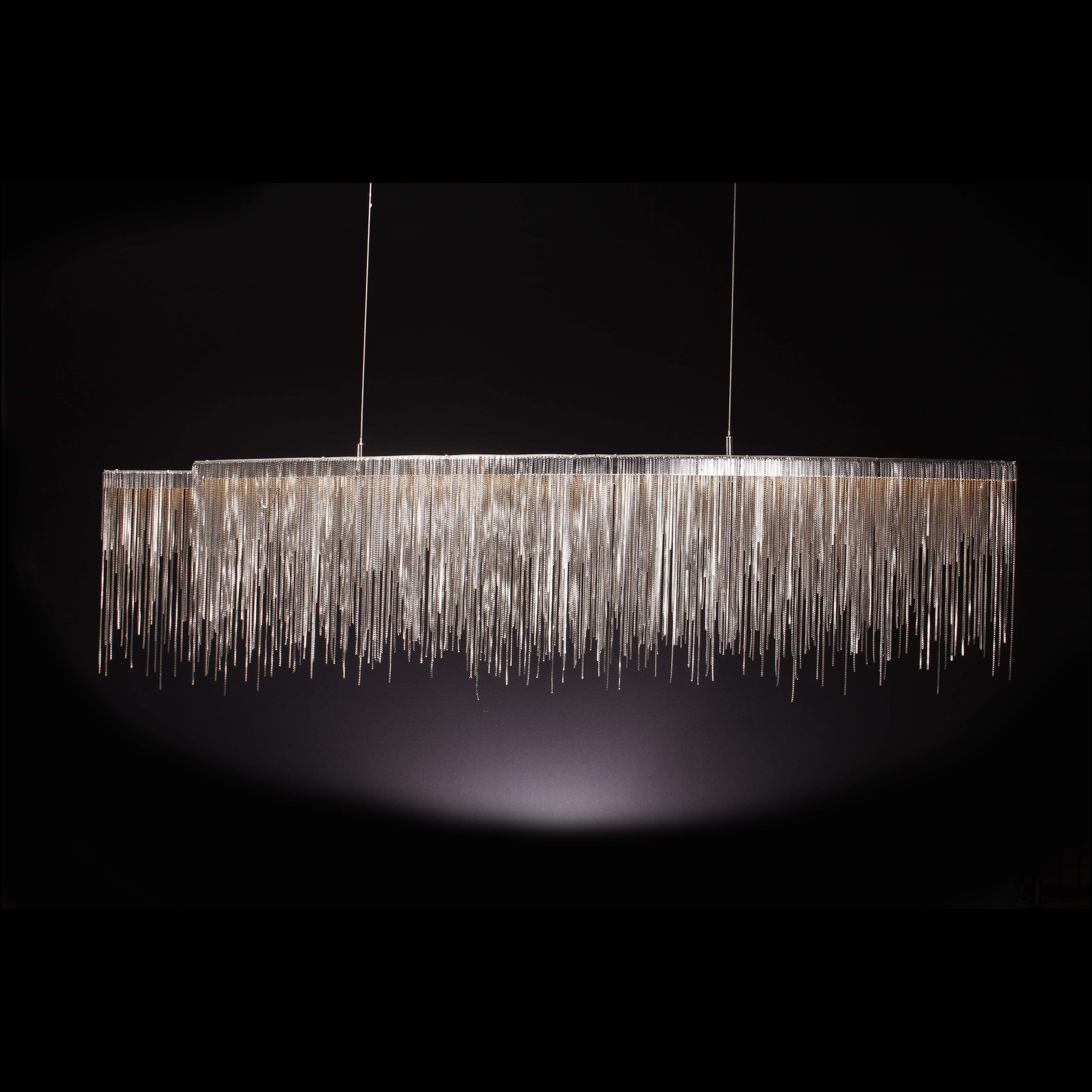Villa Je Suis Oval 59" LED Chain Chandelier - Italian Concept