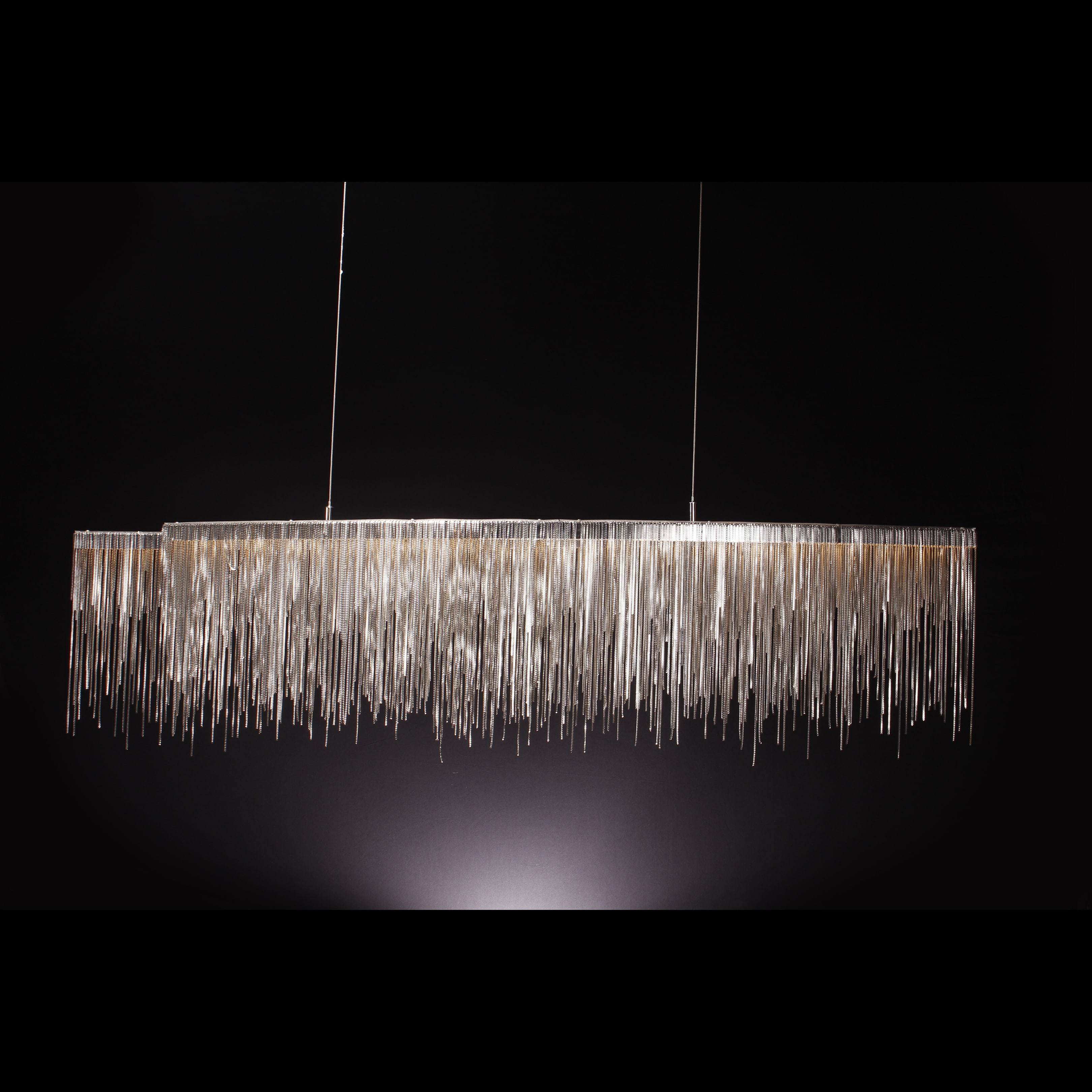 Villa Je Suis Oval 59" LED Chain Chandelier - Italian Concept