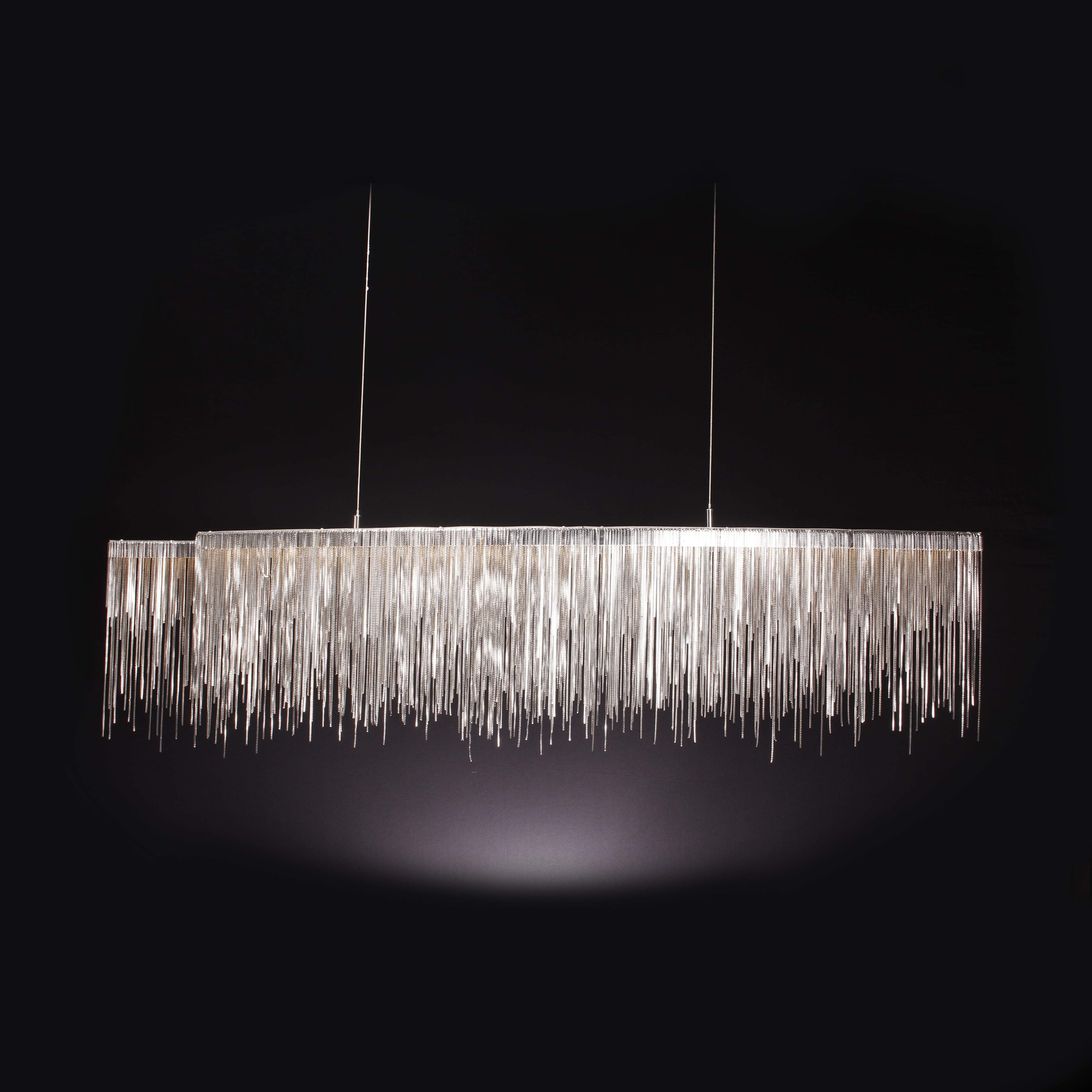 Villa Je Suis Oval 59" LED Chain Chandelier - Italian Concept
