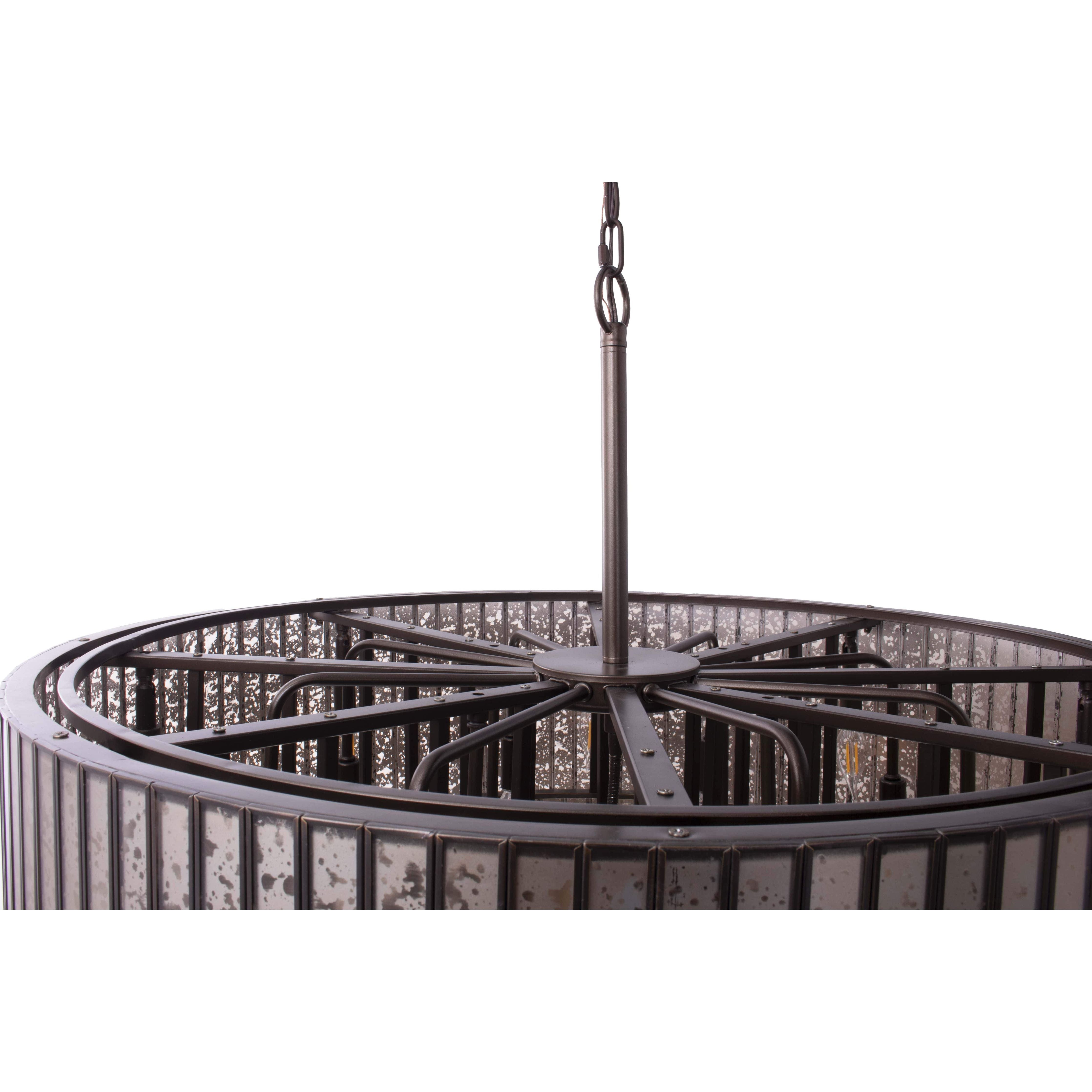 5-Tier Mercury Glass Chandelier - Italian Concept -