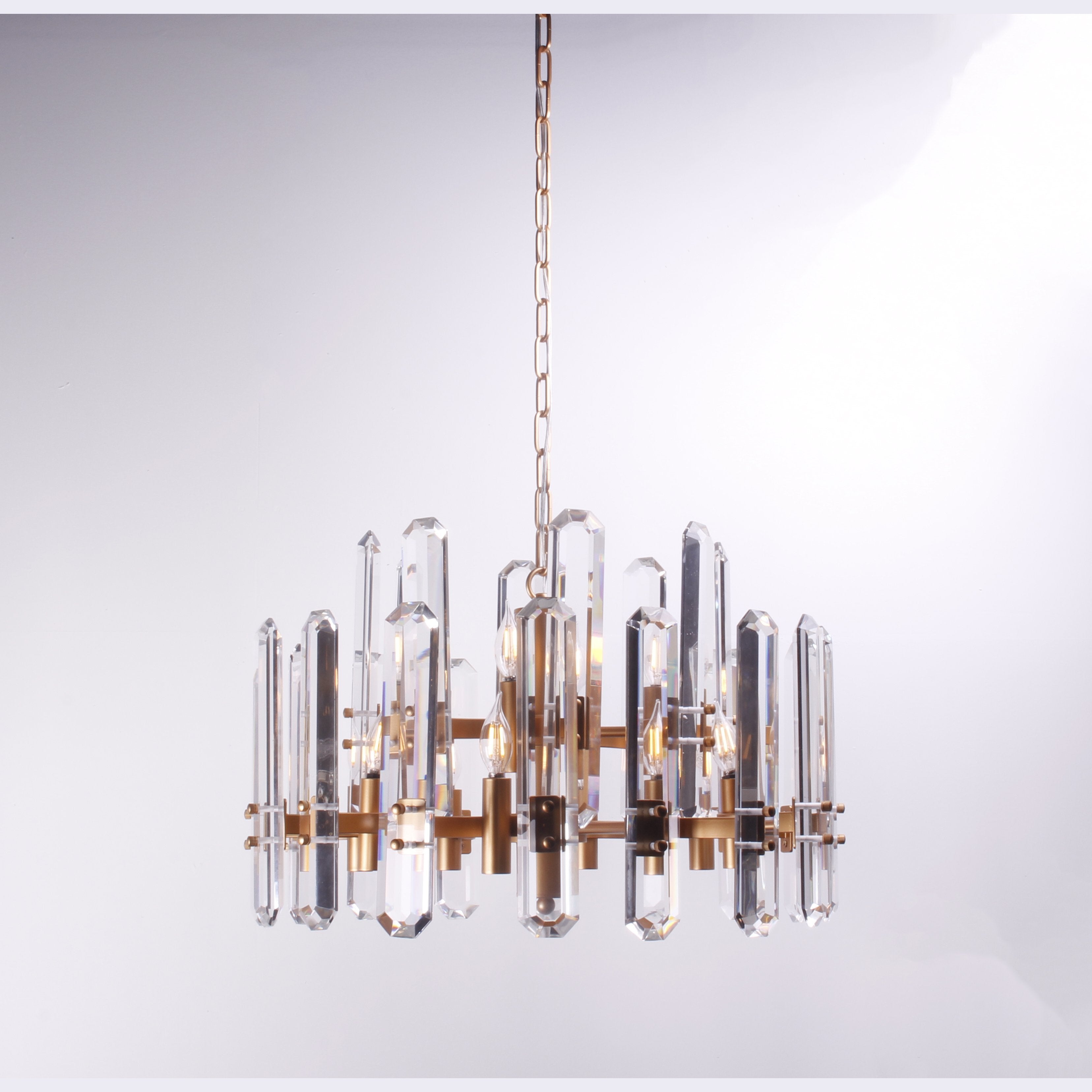 Ruby Round Crystal Chandelier