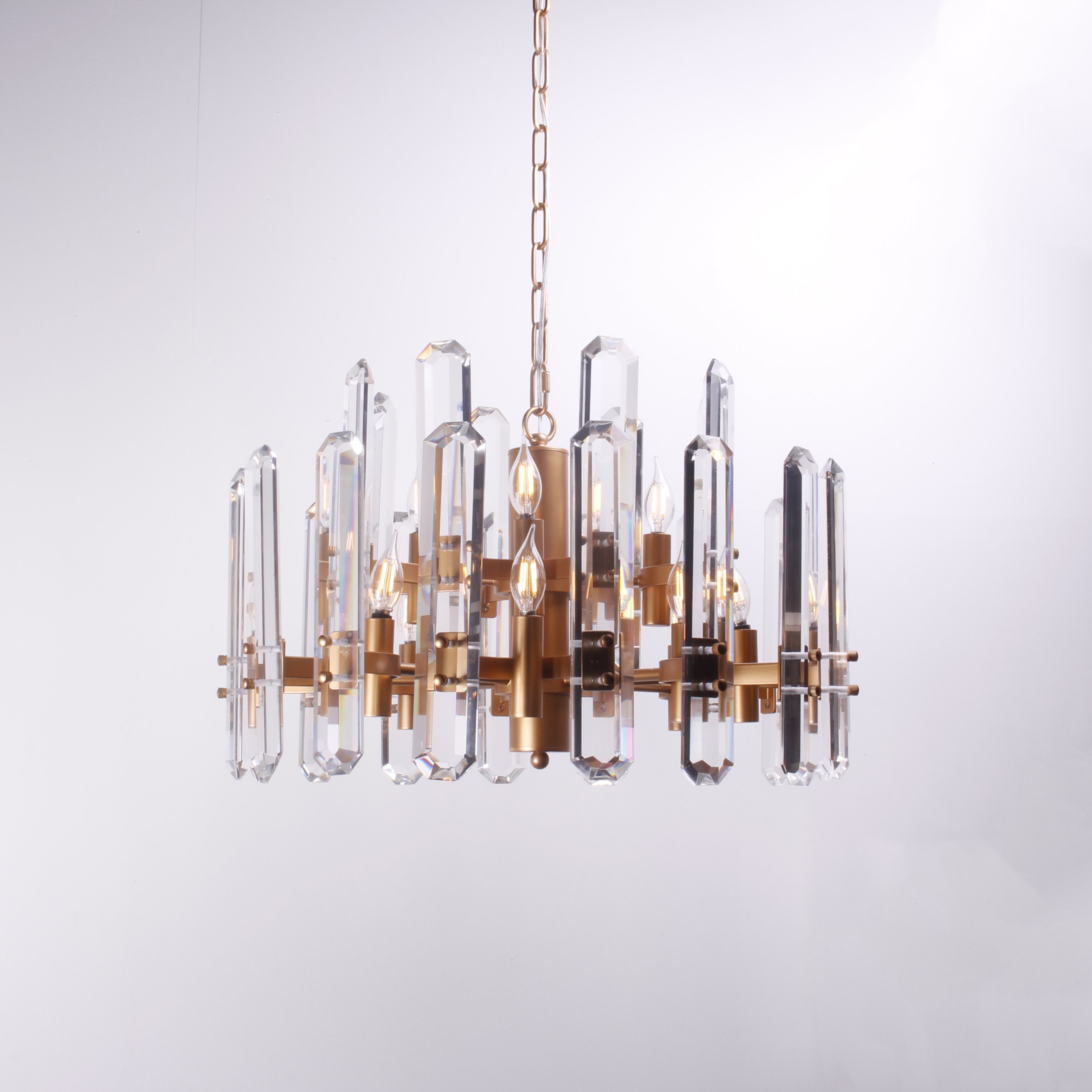 Ruby Round Crystal Chandelier