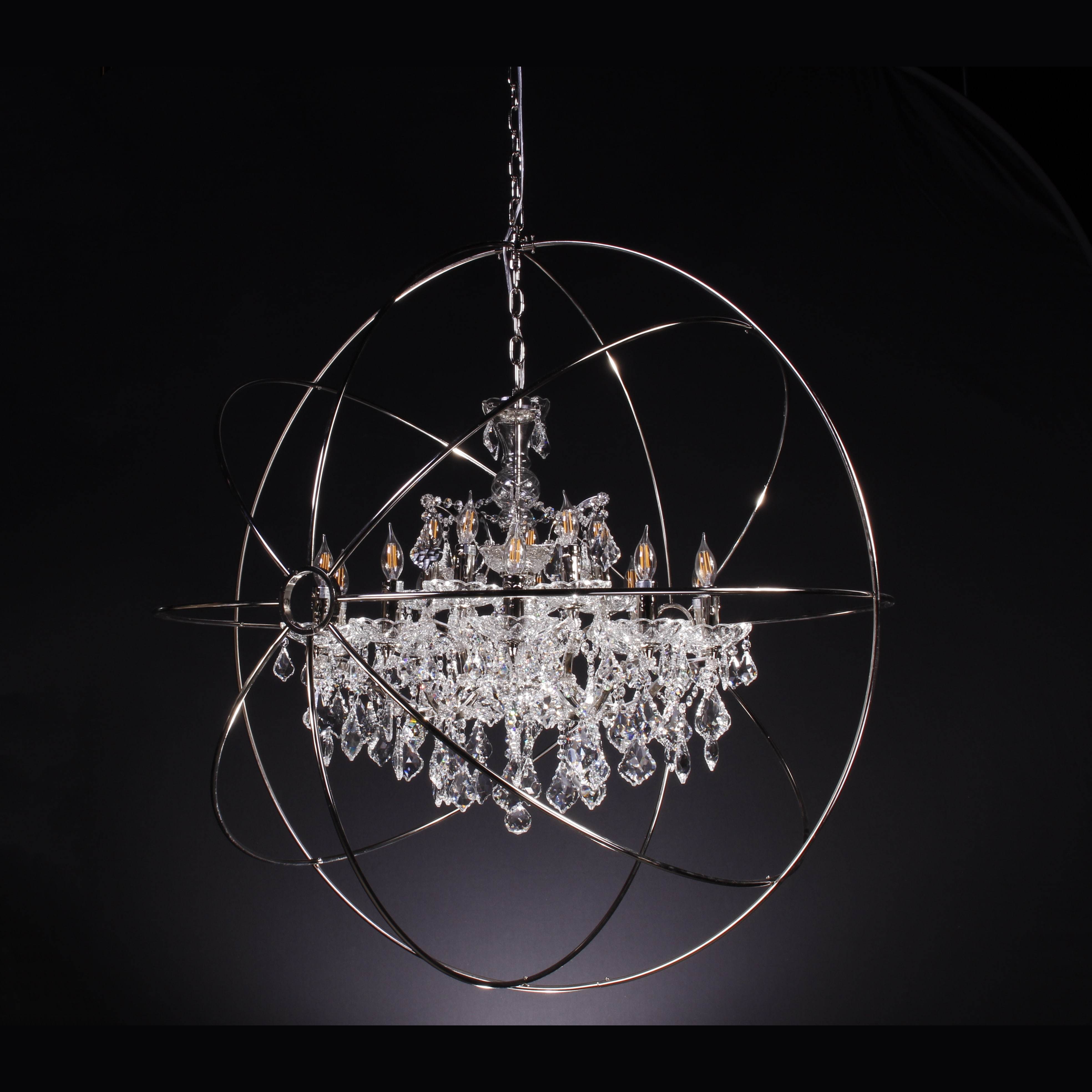 MN Iron Orb Crystal Chandelier - Italian Concept