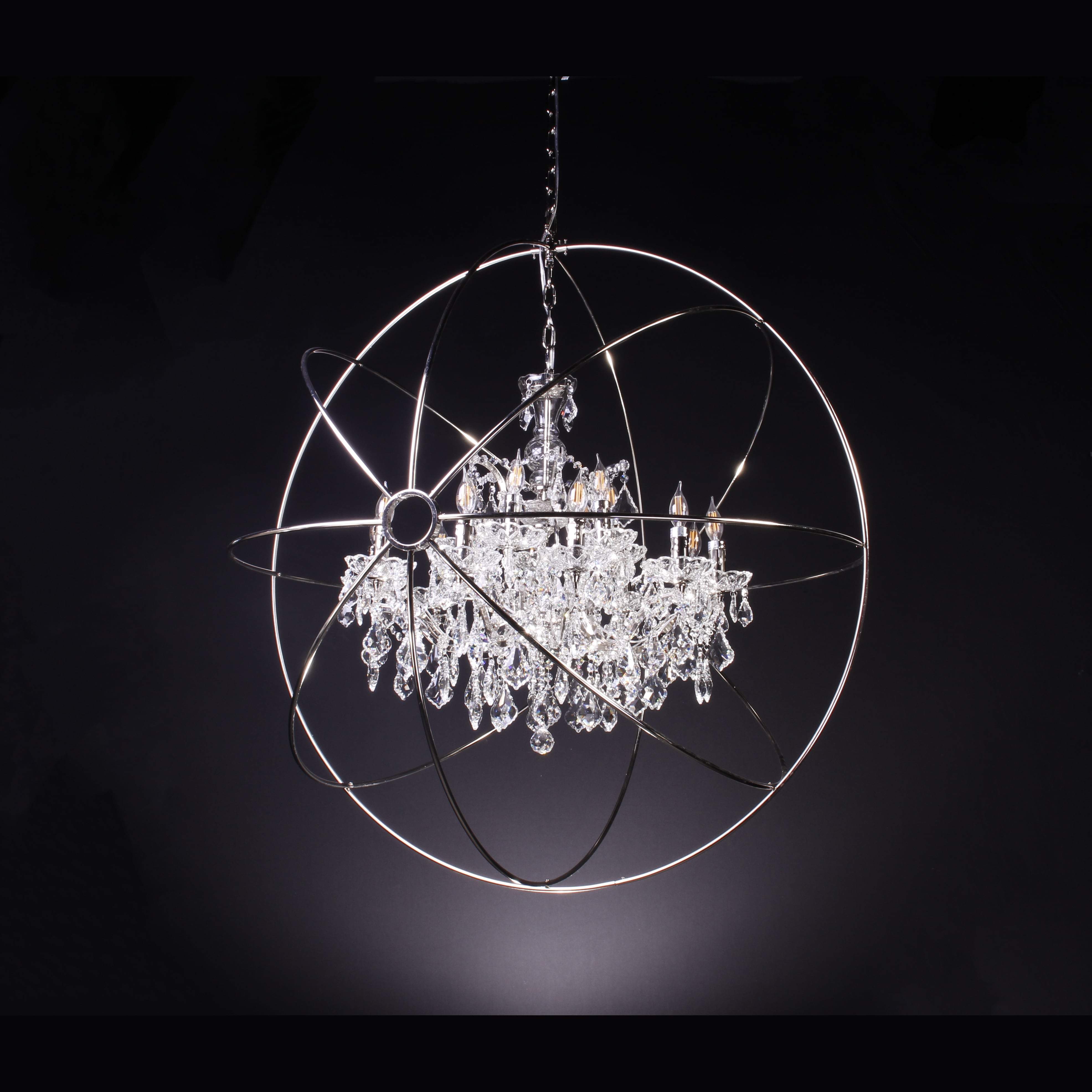 MN Iron Orb Crystal Chandelier - Italian Concept