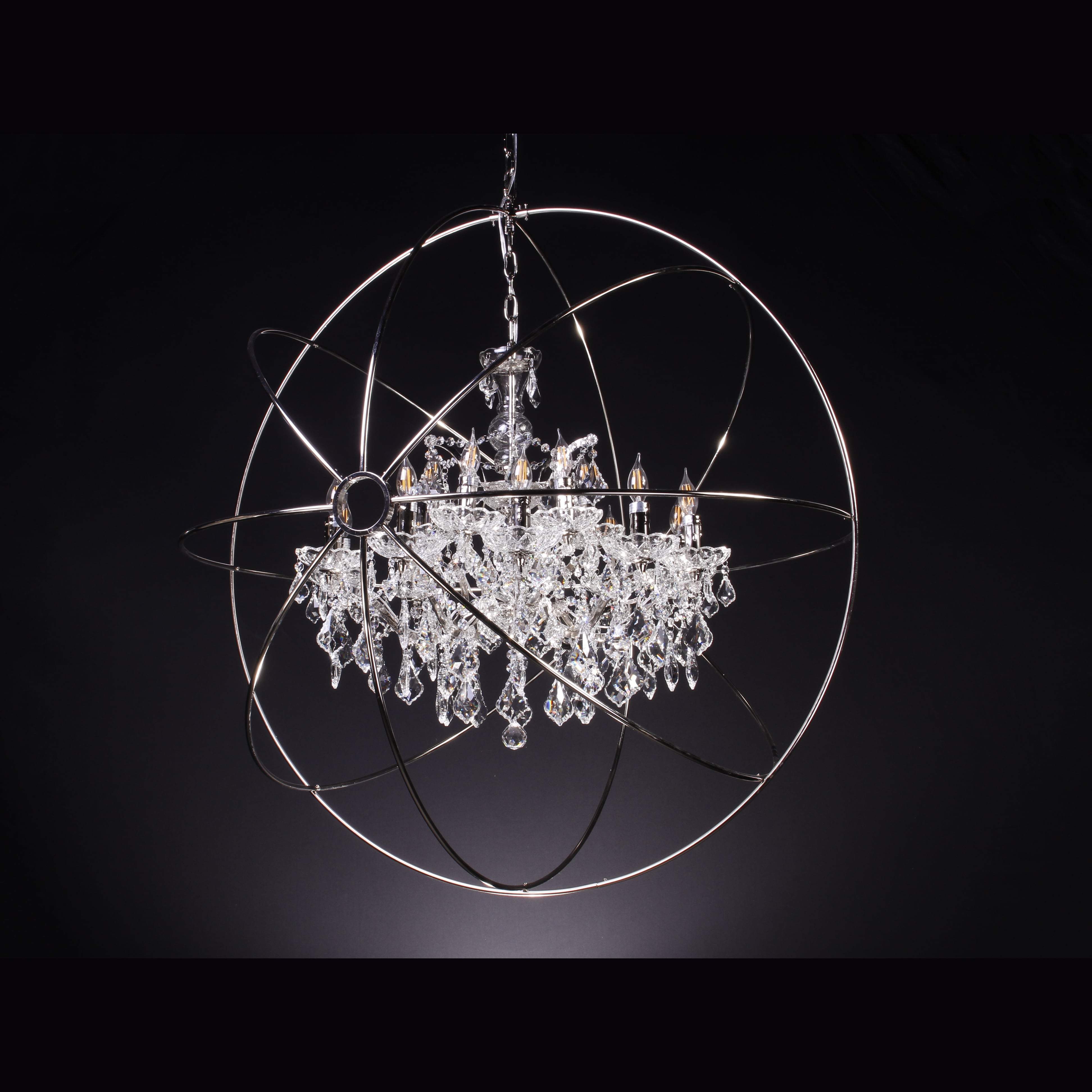 MN Iron Orb Crystal Chandelier - Italian Concept