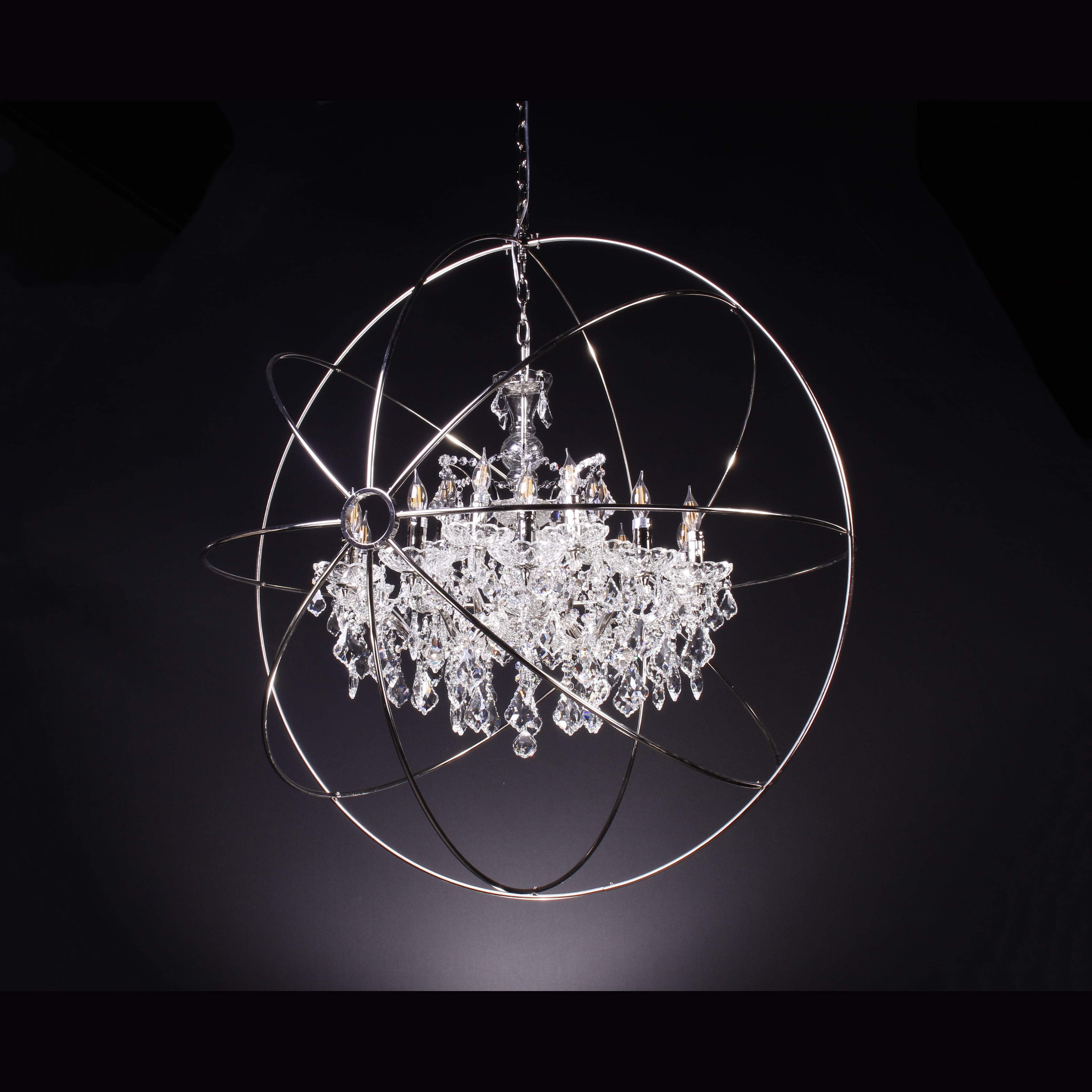 MN Iron Orb Crystal Chandelier - Italian Concept