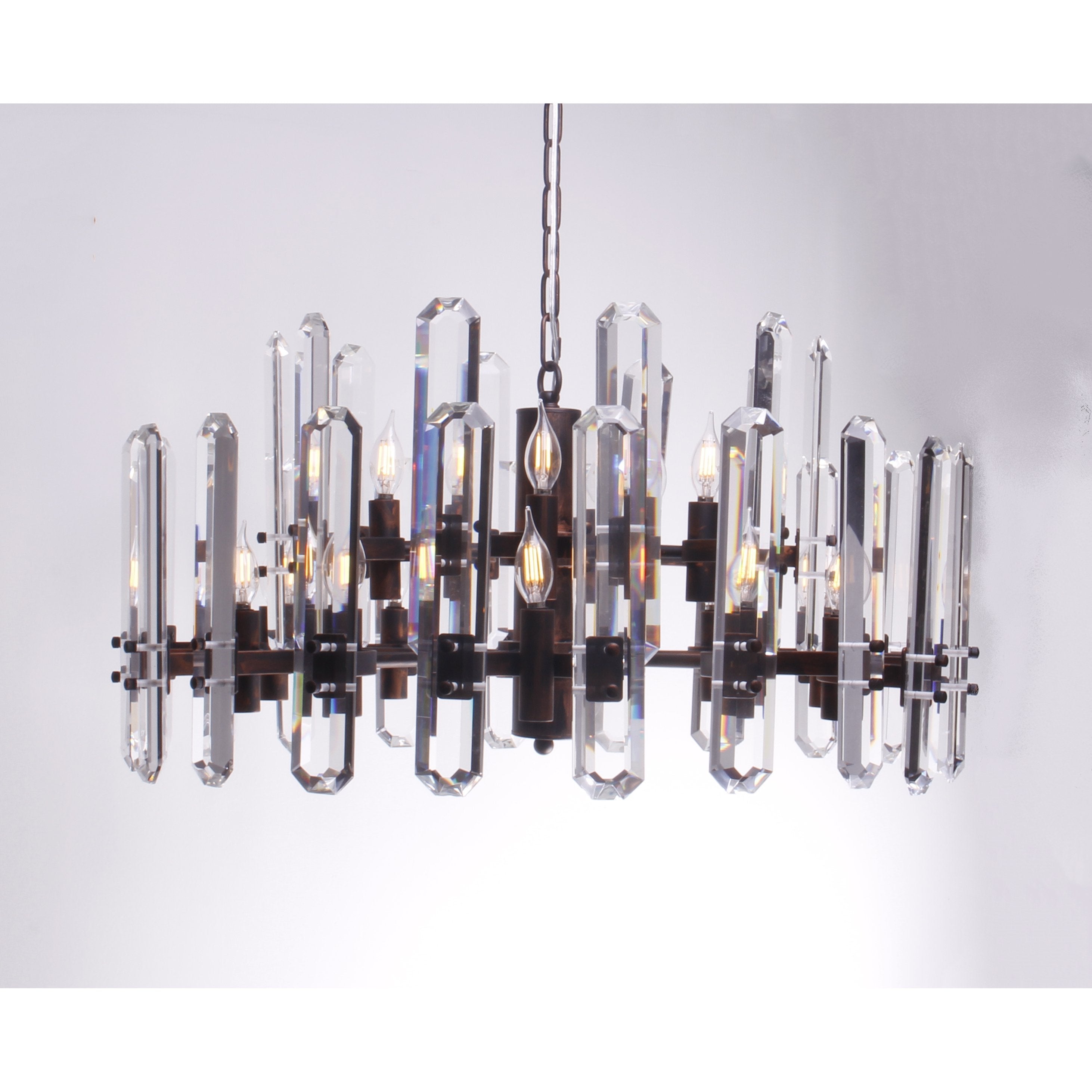 Ruby Round Crystal Chandelier