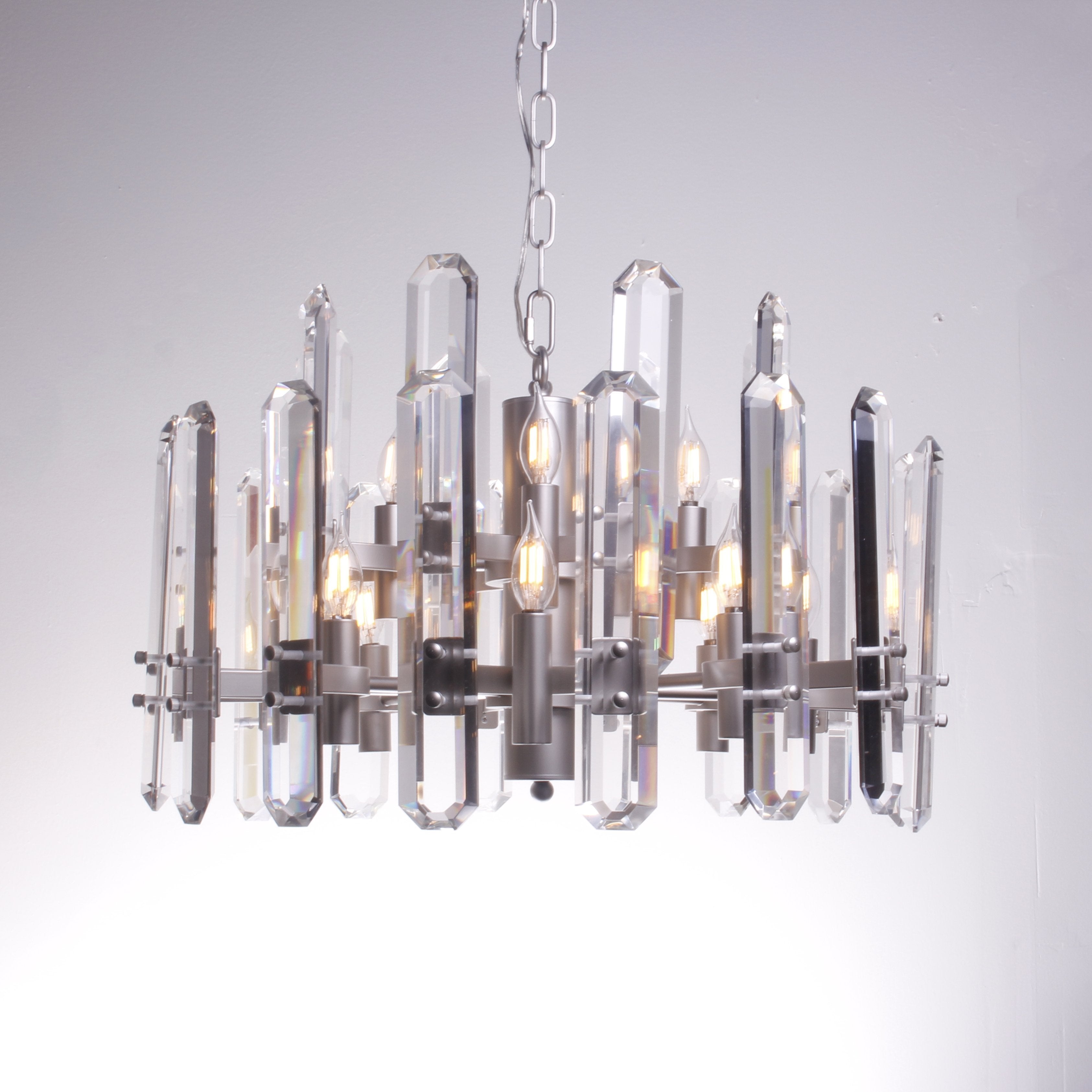 Ruby Round Crystal Chandelier