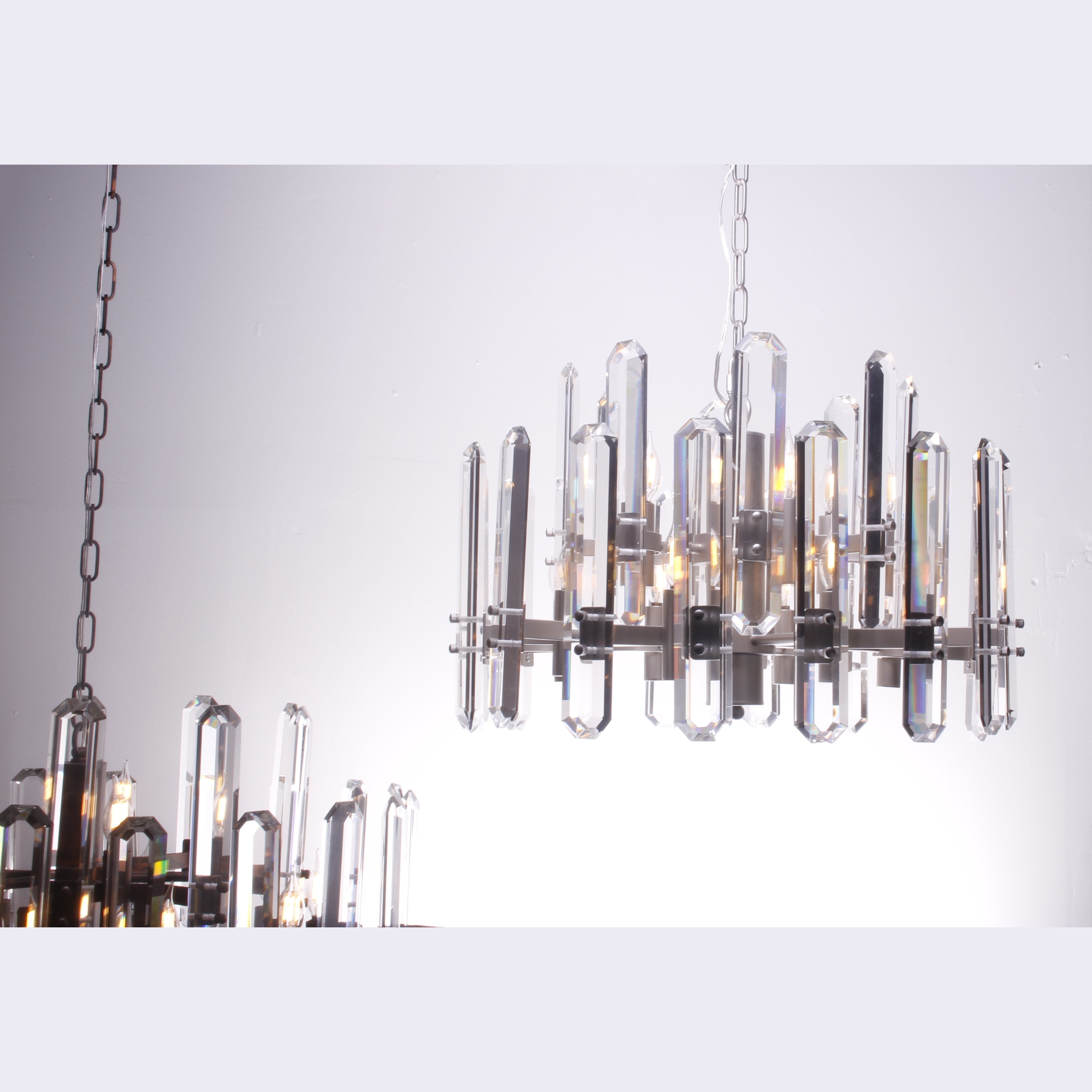 Ruby Round Crystal Chandelier