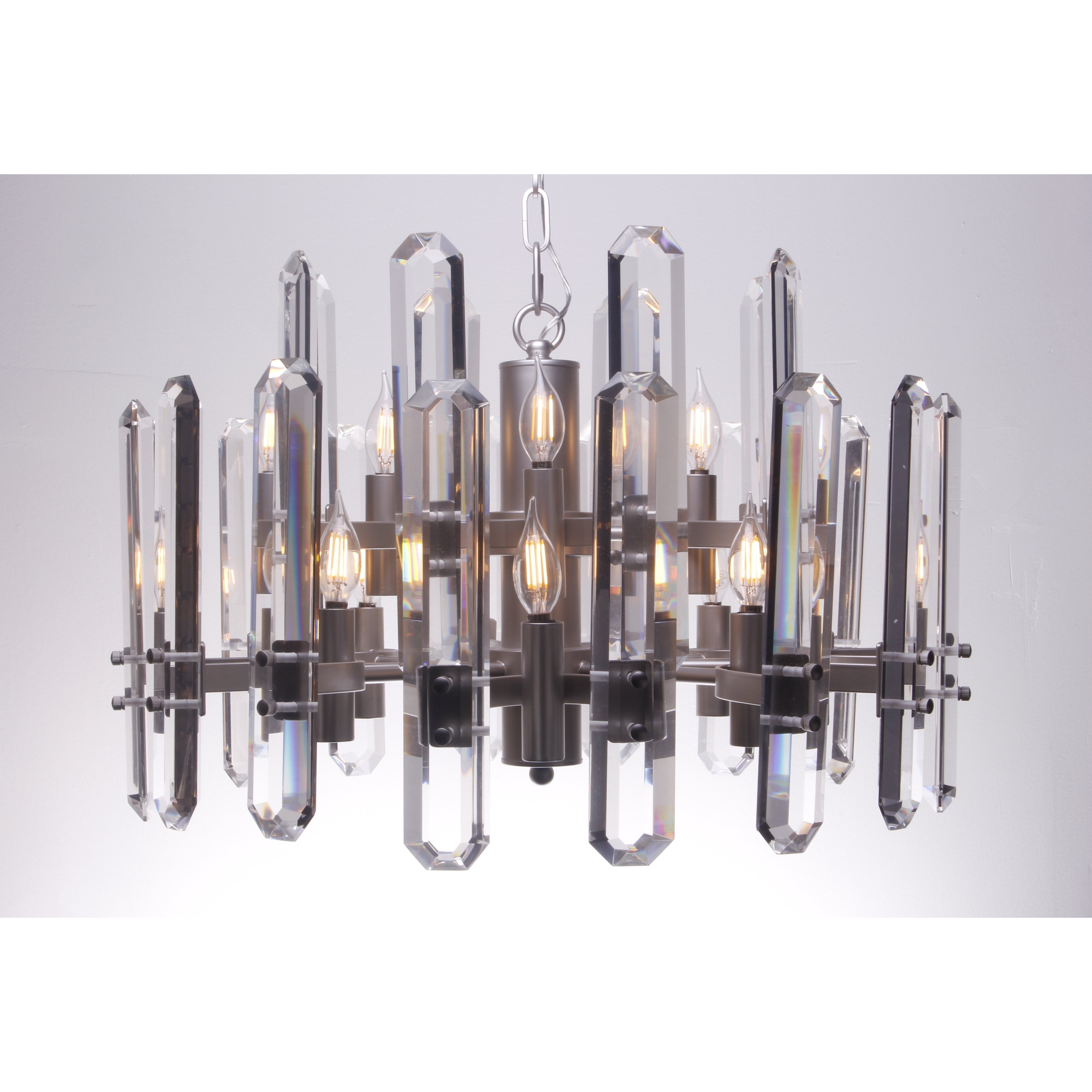 Ruby Round Crystal Chandelier