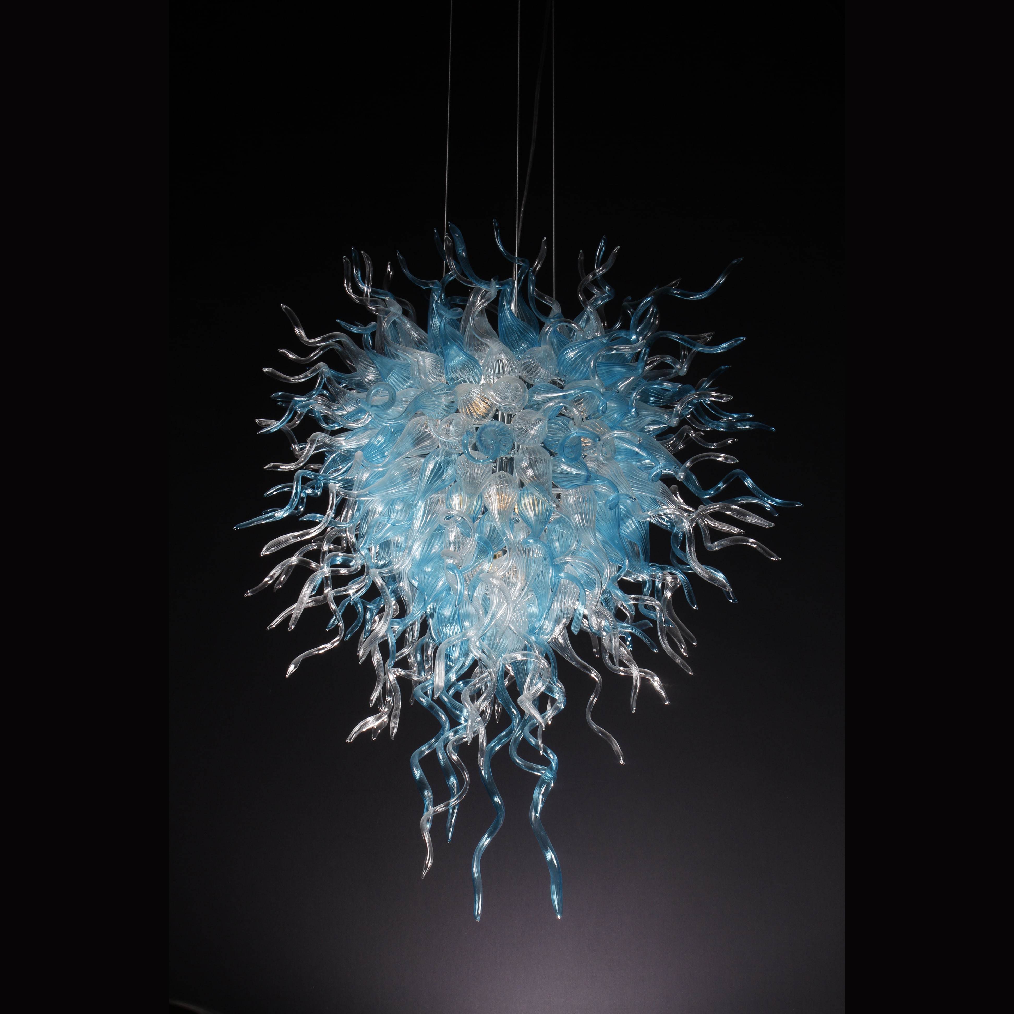 MultiColor Lincoln Murano Sputnik Glass 30" Wide Chandelier - Italian Concept -