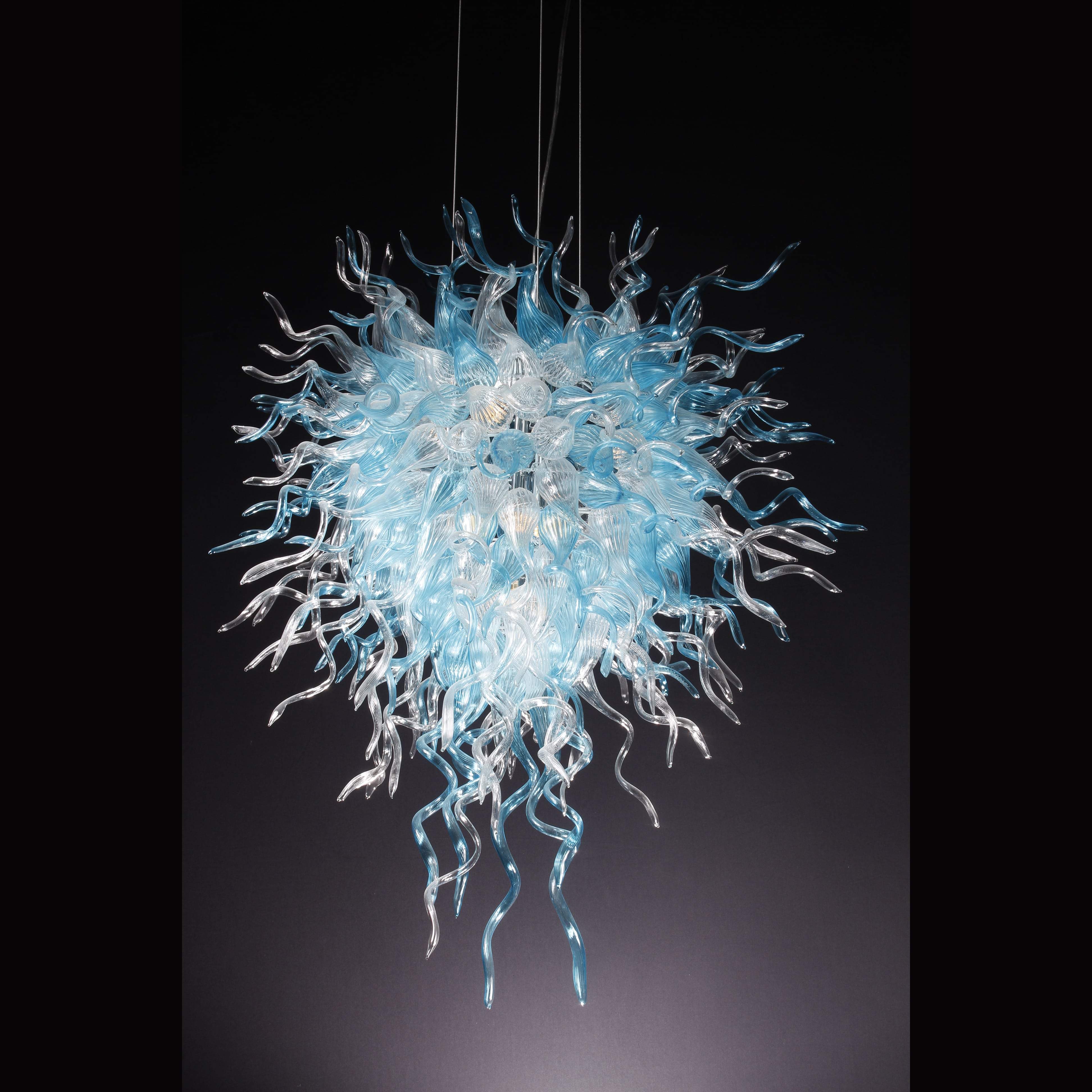 MultiColor Lincoln Murano Sputnik Glass 30" Wide Chandelier - Italian Concept -