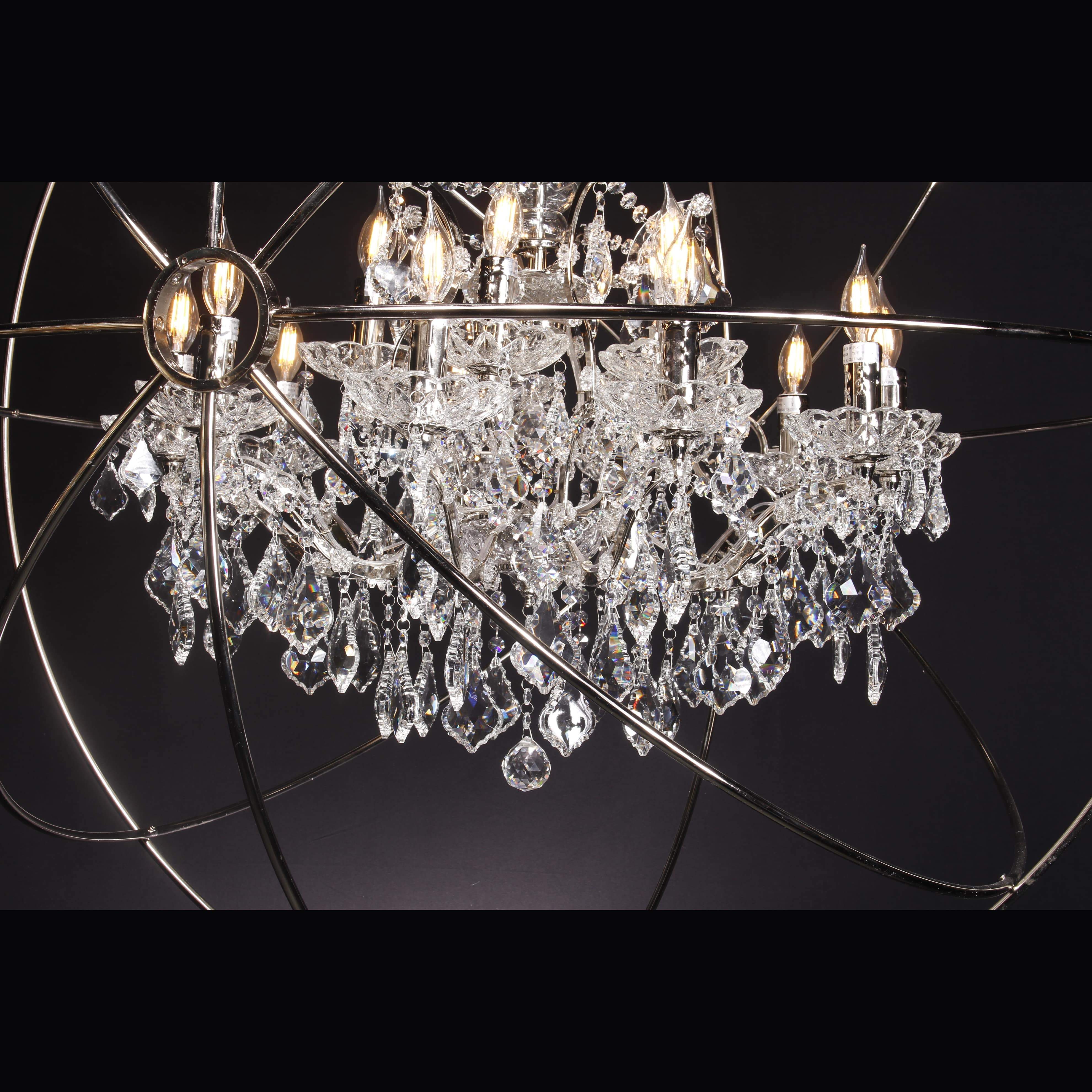 MN Iron Orb Crystal Chandelier - Italian Concept