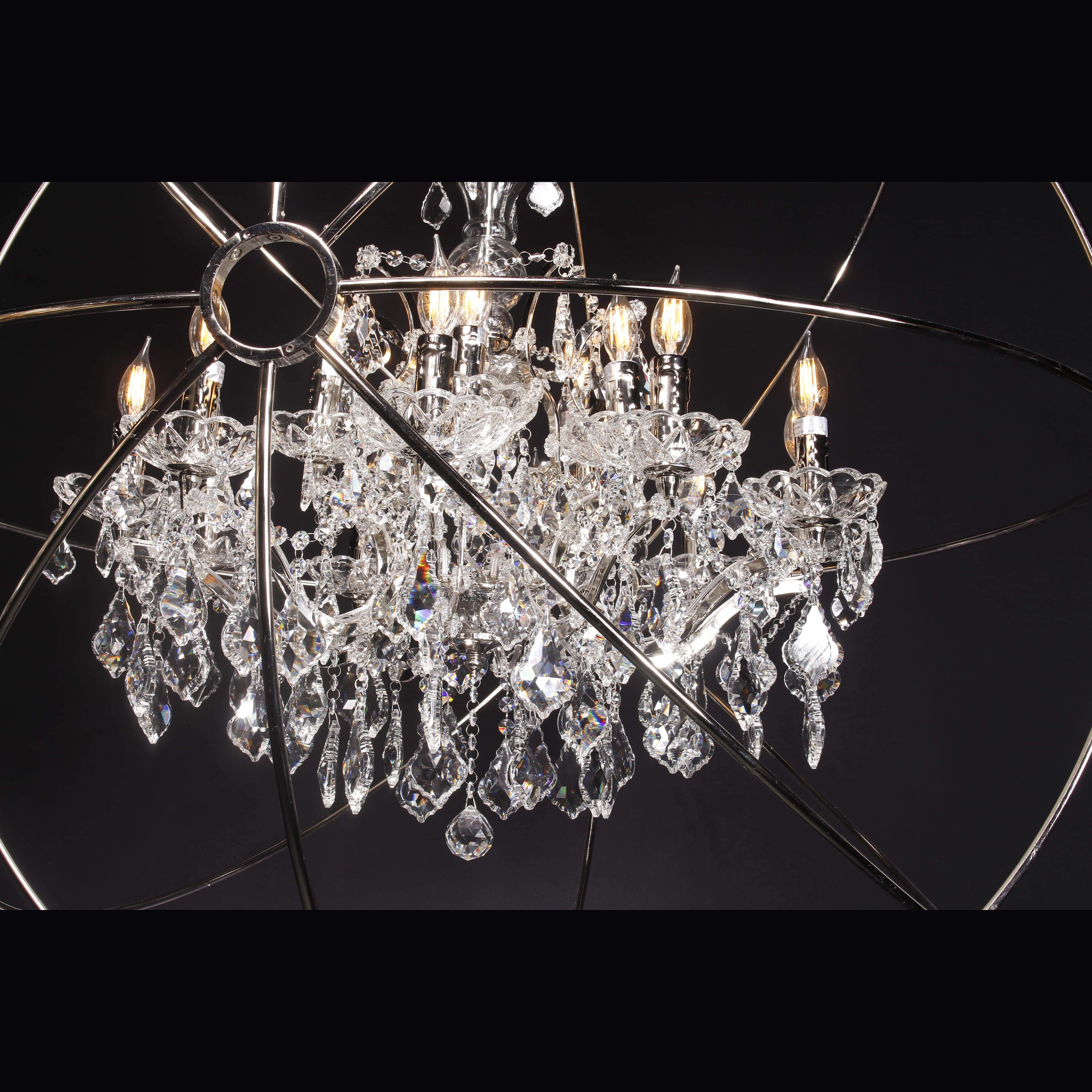 MN Iron Orb Crystal Chandelier - Italian Concept