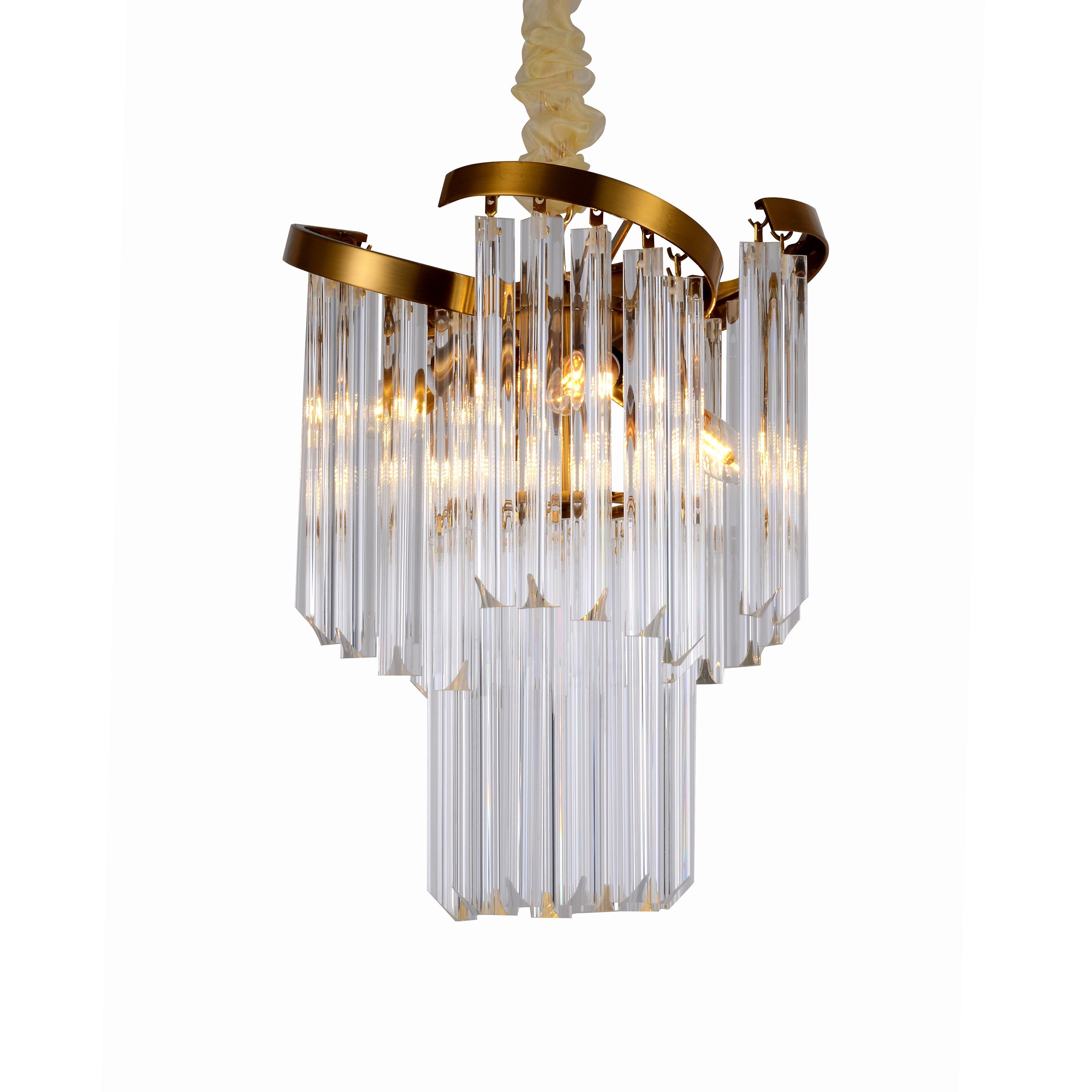 Twin Palms Round Crystal Chandelier - Italian Concept