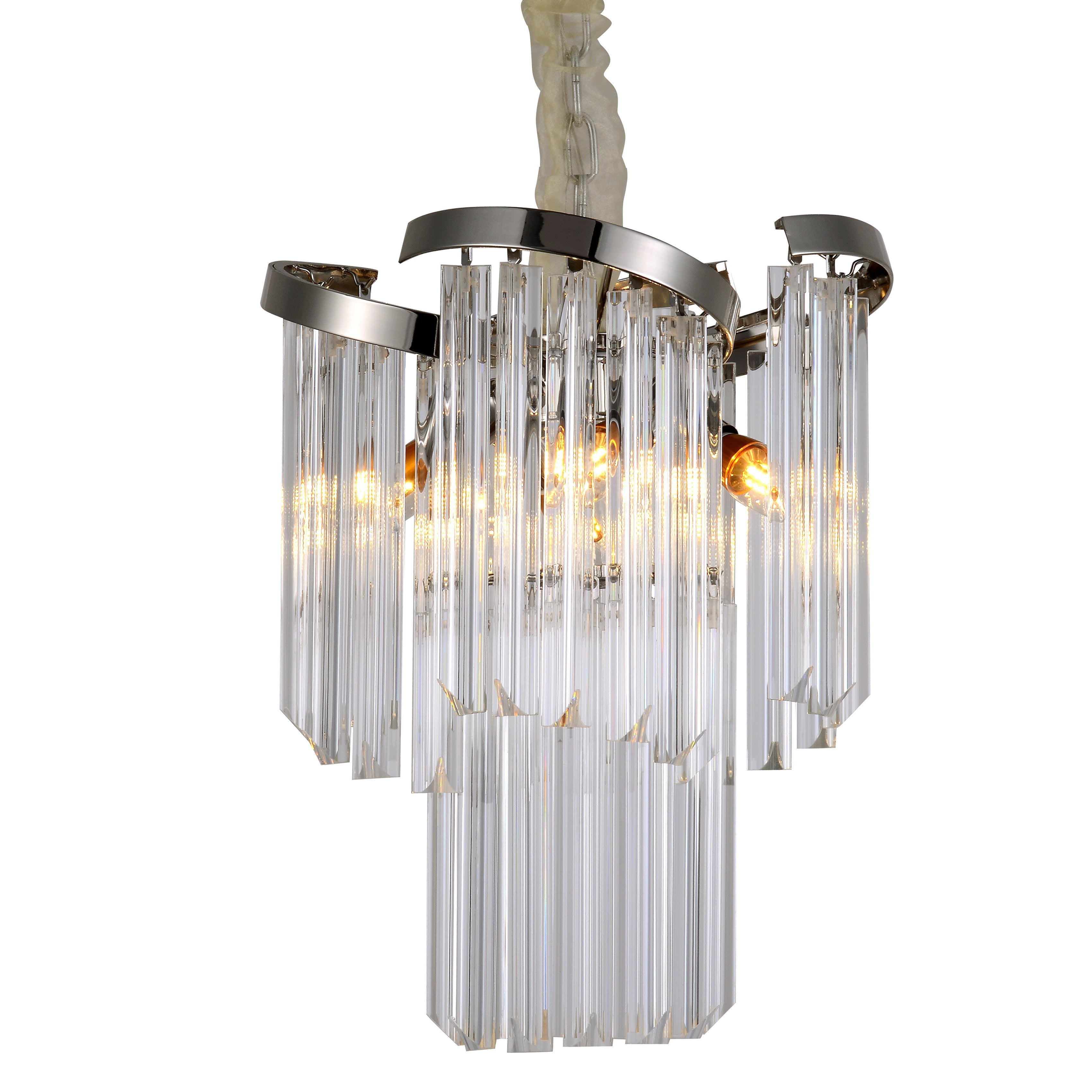 Twin Palms Round Crystal Chandelier - Italian Concept