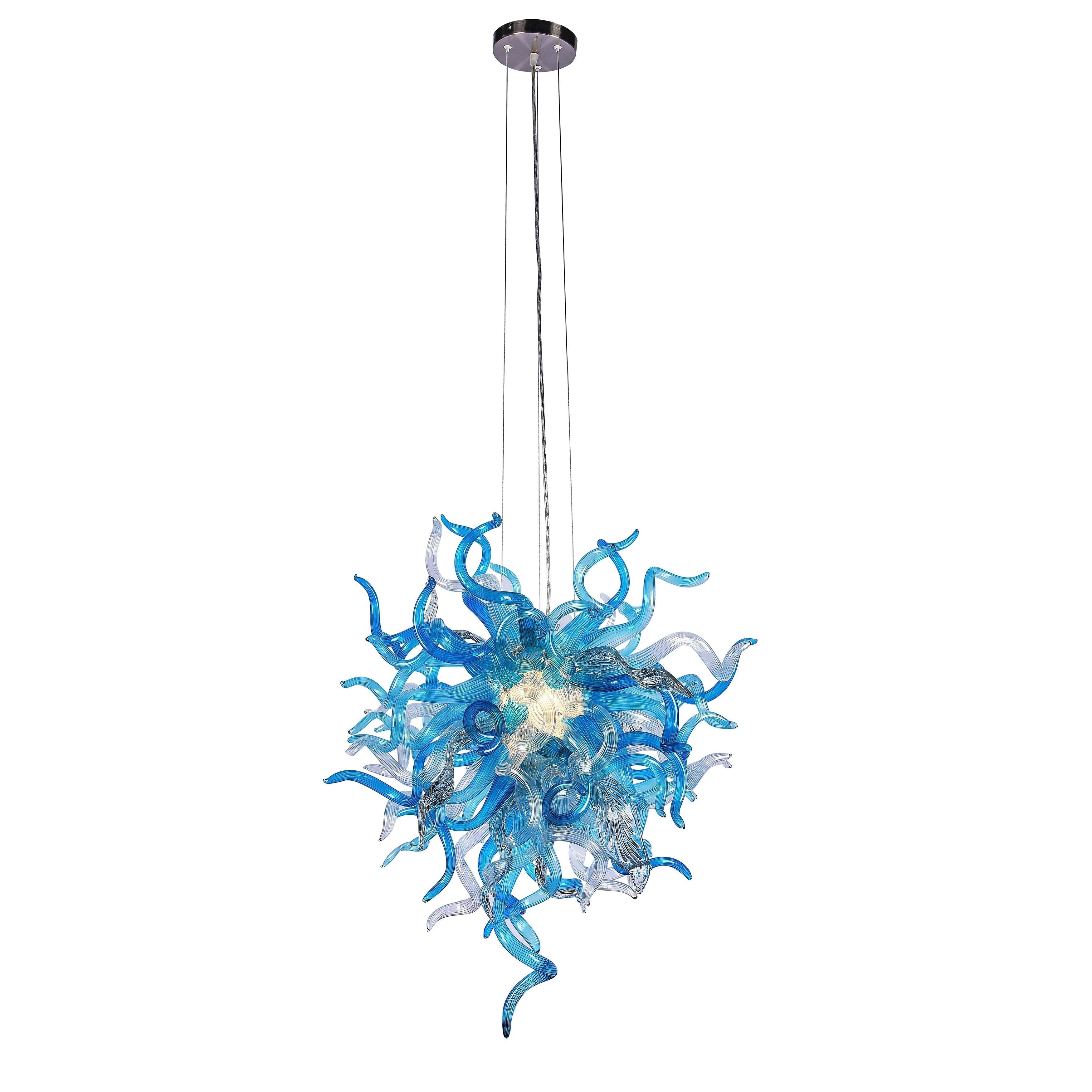 MultiColor Lincoln Murano Sputnik Glass 30" Wide Chandelier - Italian Concept -