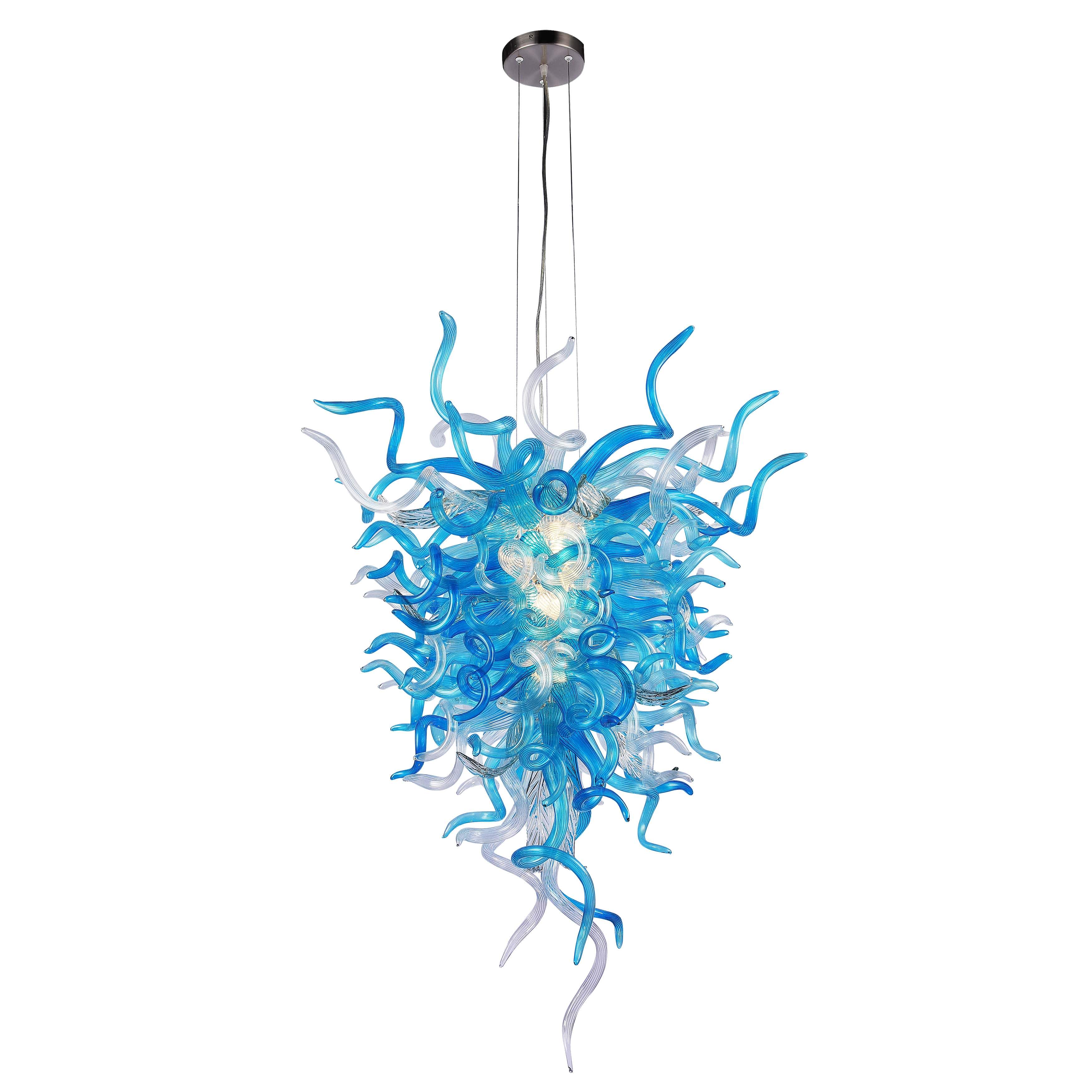 MultiColor Lincoln Murano Sputnik Glass 30" Wide Chandelier - Italian Concept -
