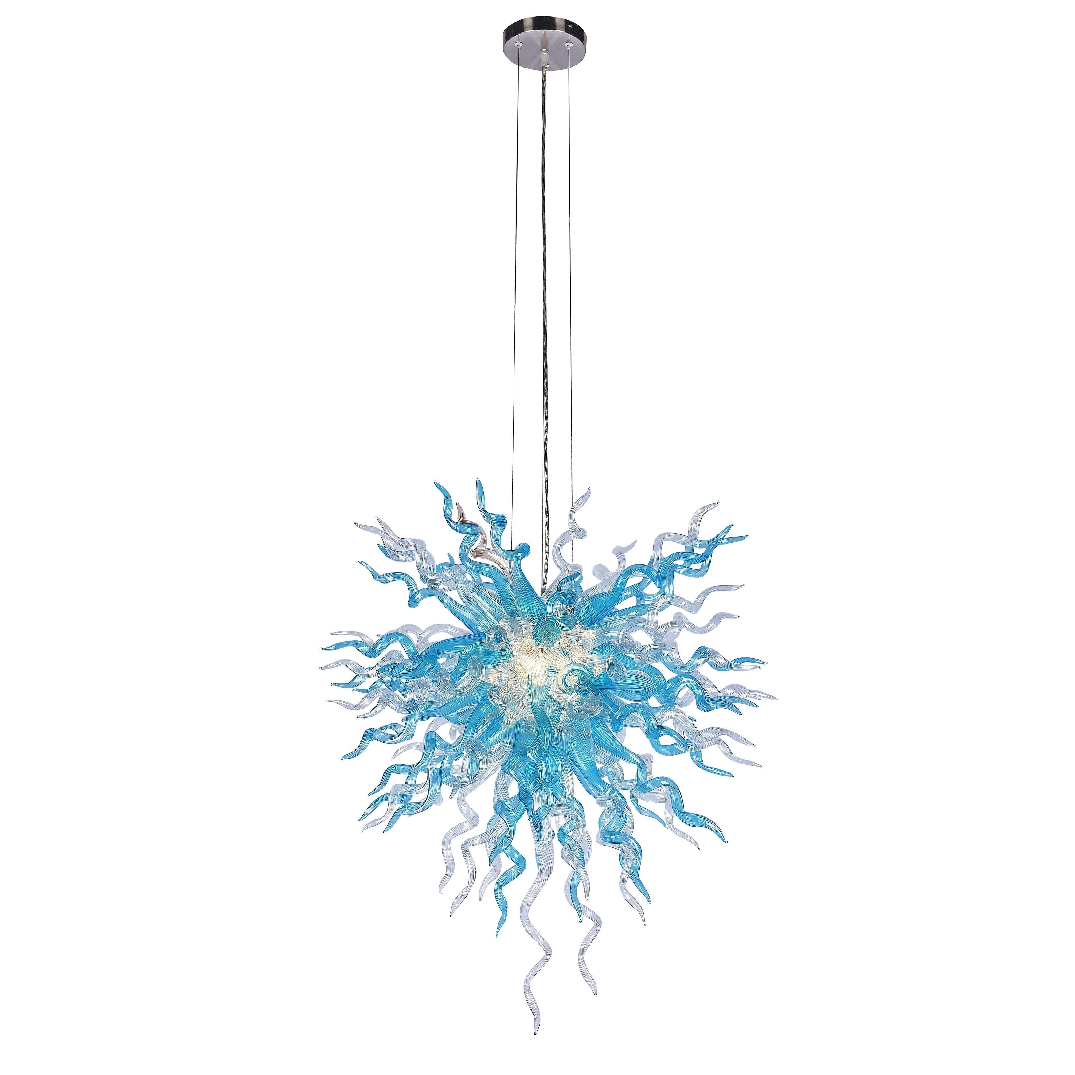MultiColor Lincoln Murano Sputnik Glass 30" Wide Chandelier - Italian Concept -