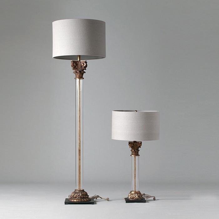 18th C. Aris Table Lamp With Shade - Italian Concept -