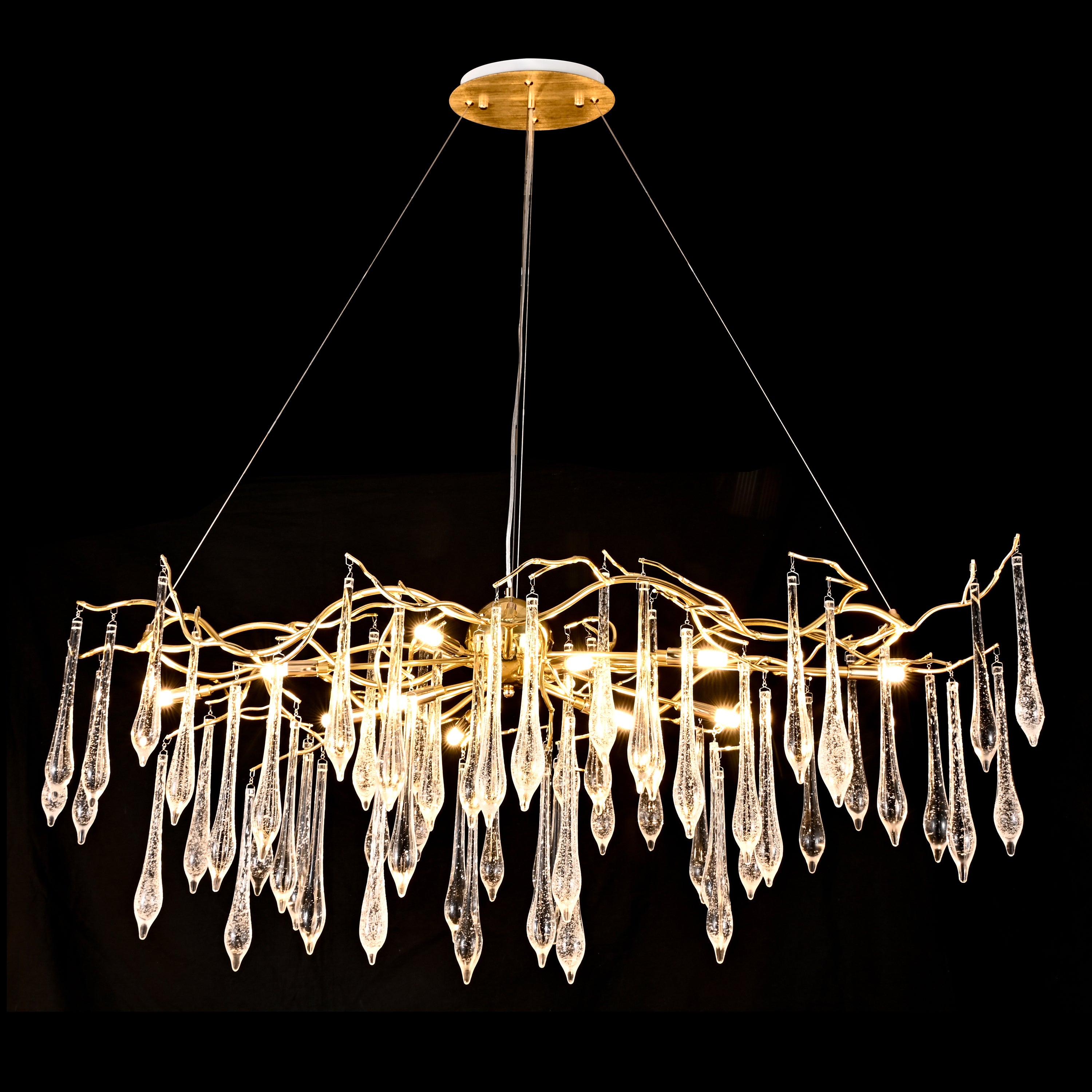 Dawn Lukas Linear Organic Branching Chandelier - Italian Concept