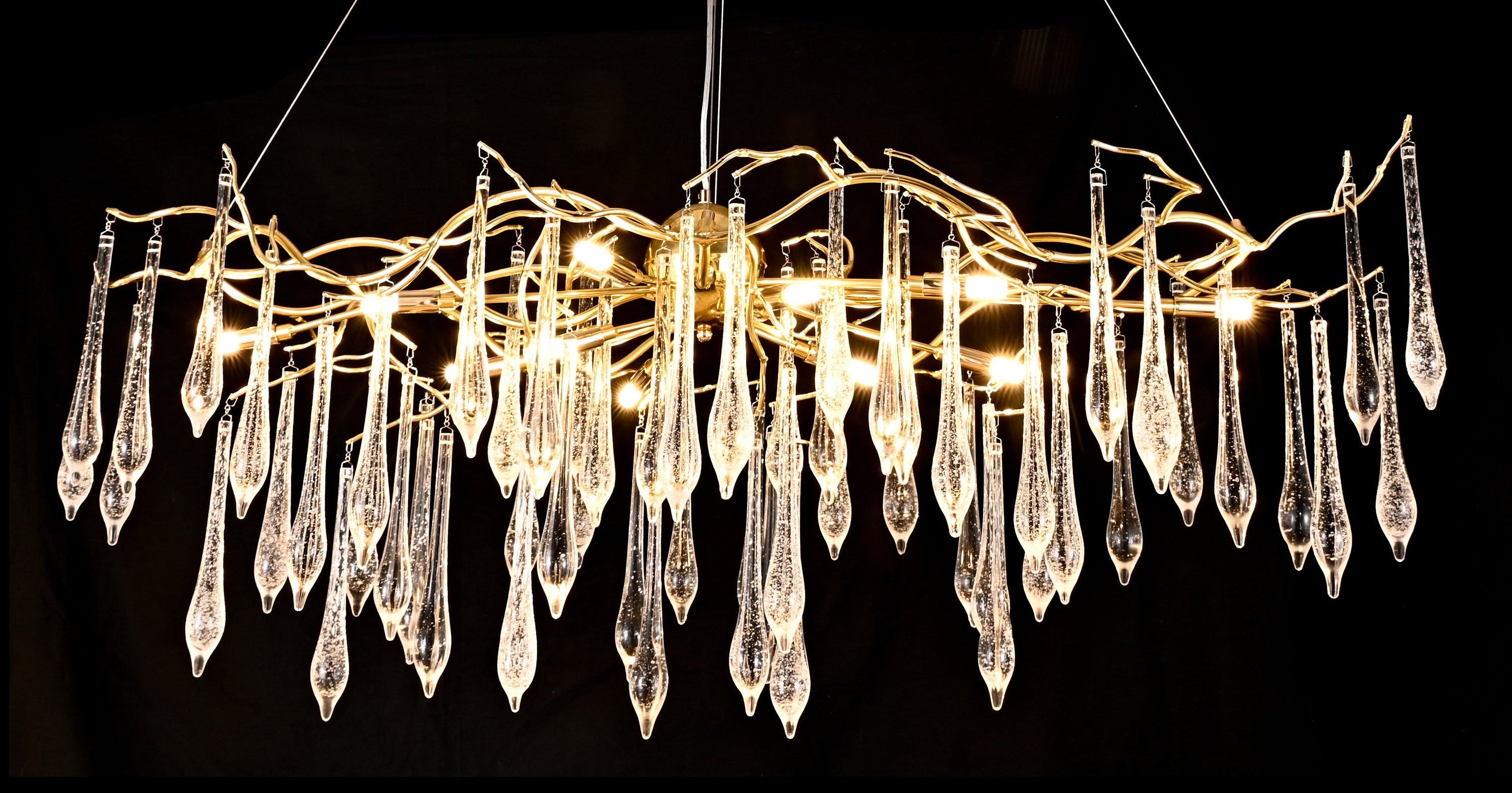 Dawn Lukas Linear Organic Branching Chandelier - Italian Concept
