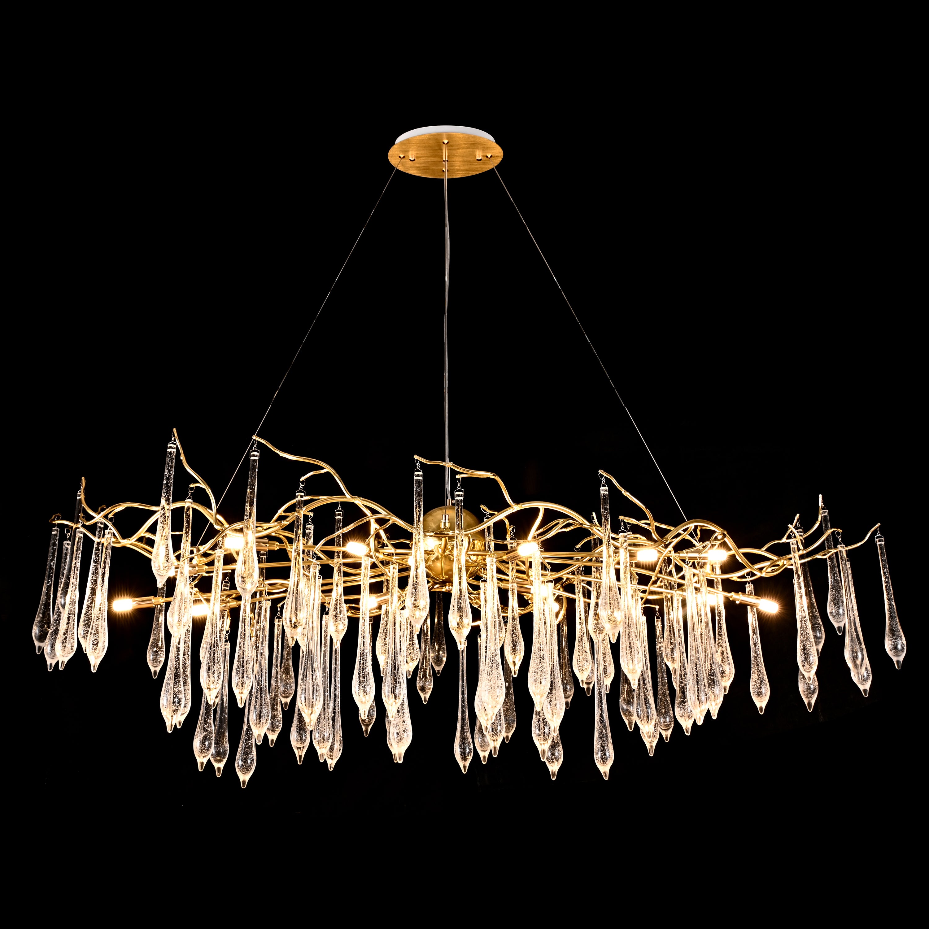 Dawn Lukas Linear Organic Branching Chandelier - Italian Concept