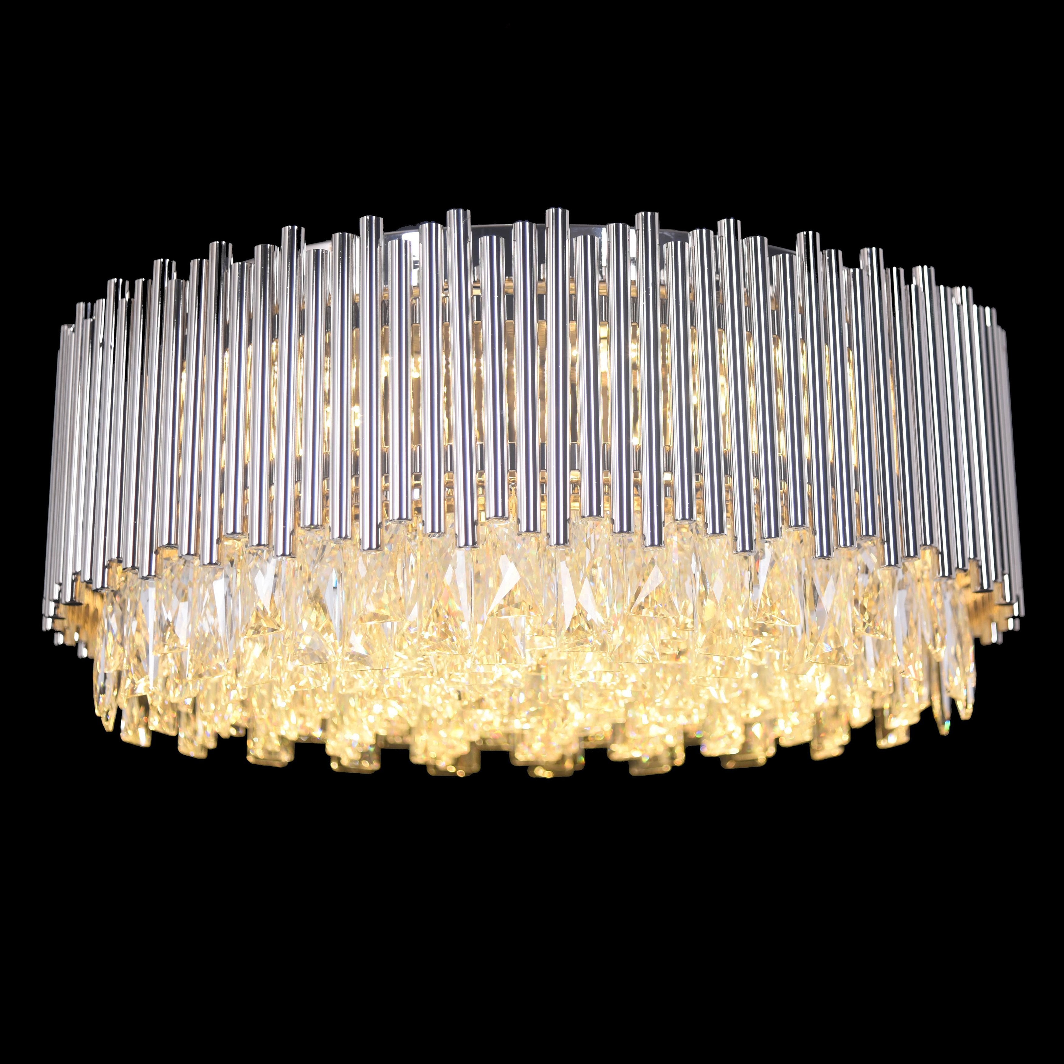 Brace Flushmount 24"W Chandelier - Italian Concept -