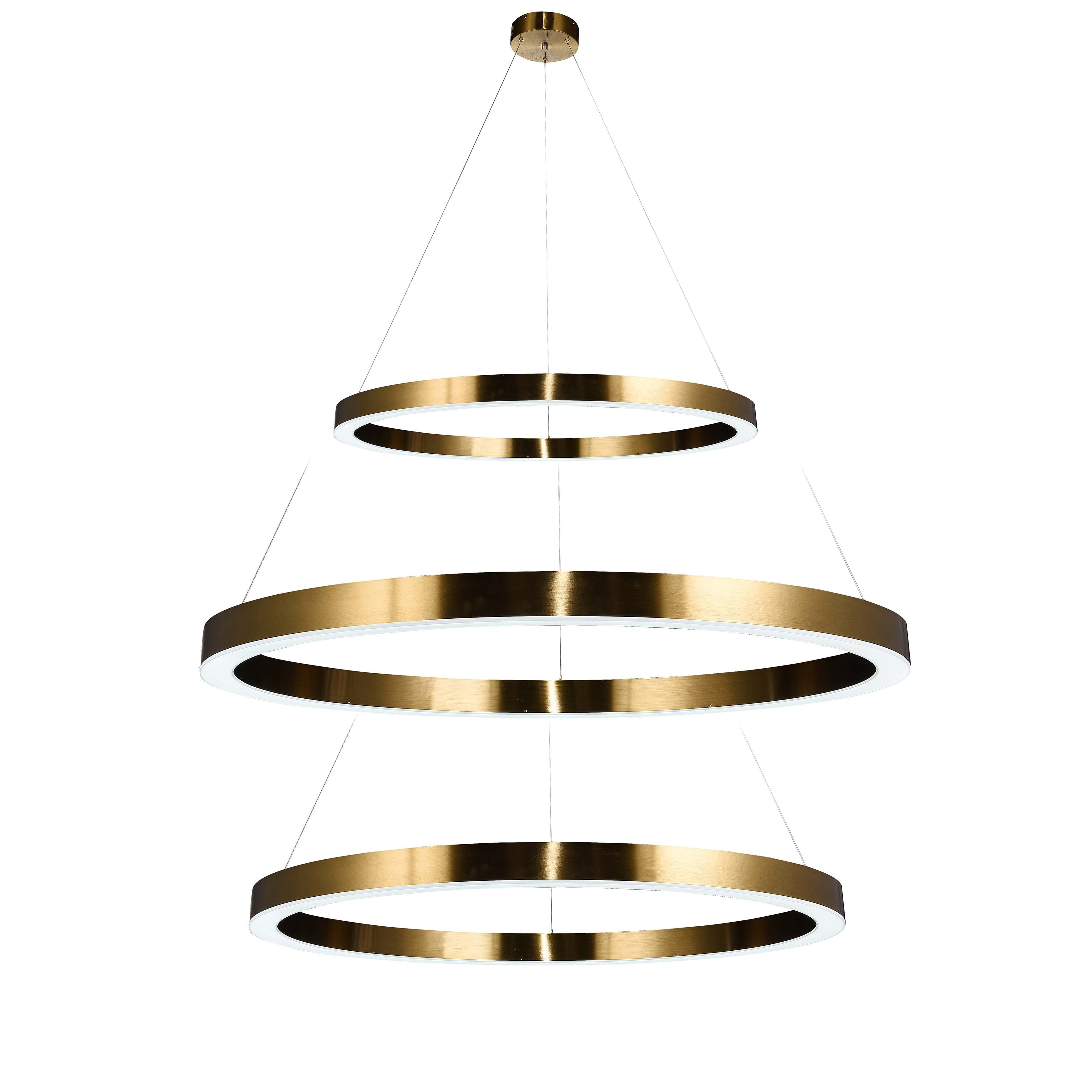 Liana Round 3-Ring LED Chandelier - Italian Concept -