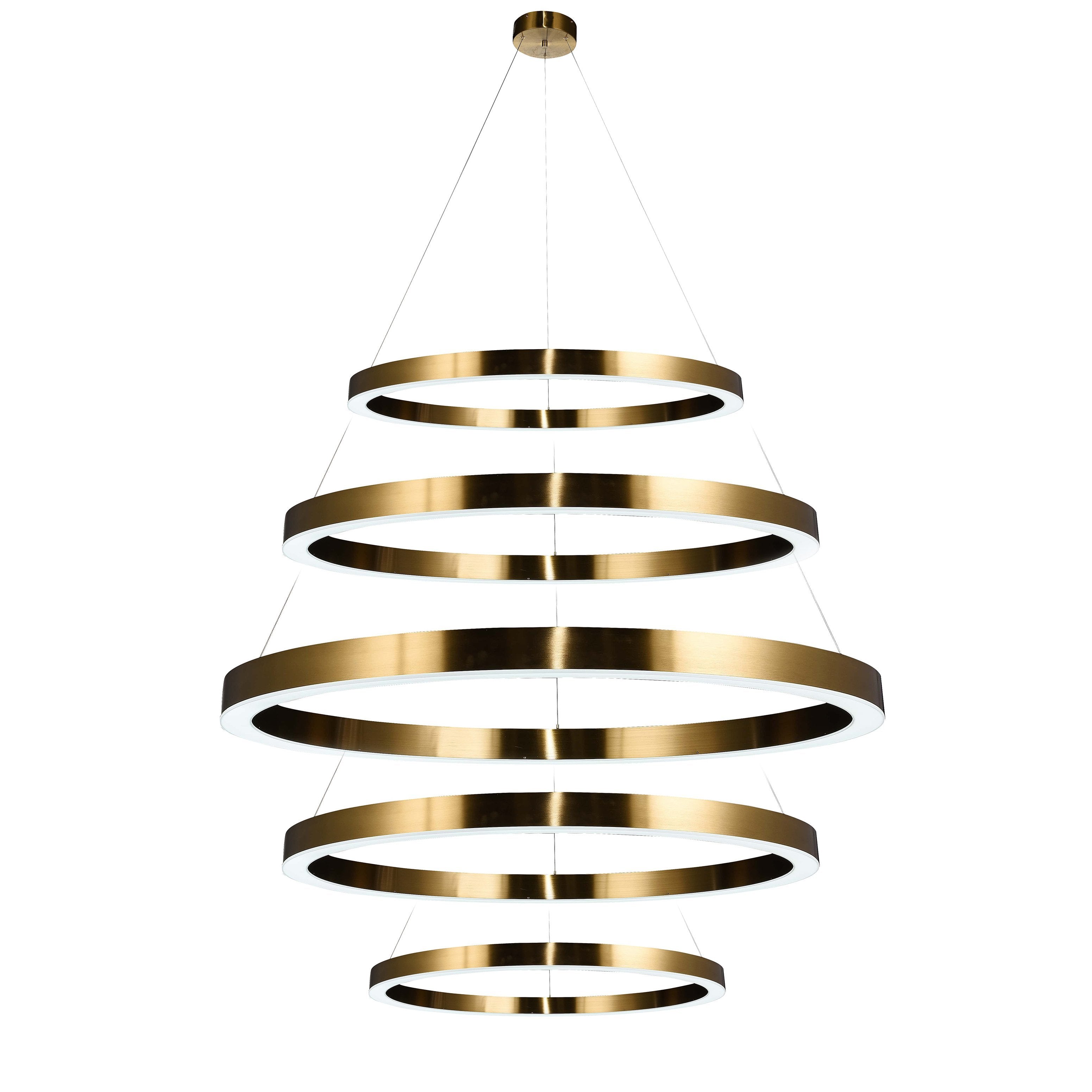 Liana Round 5-Ring Double LED Chandelier - Italian Concept -