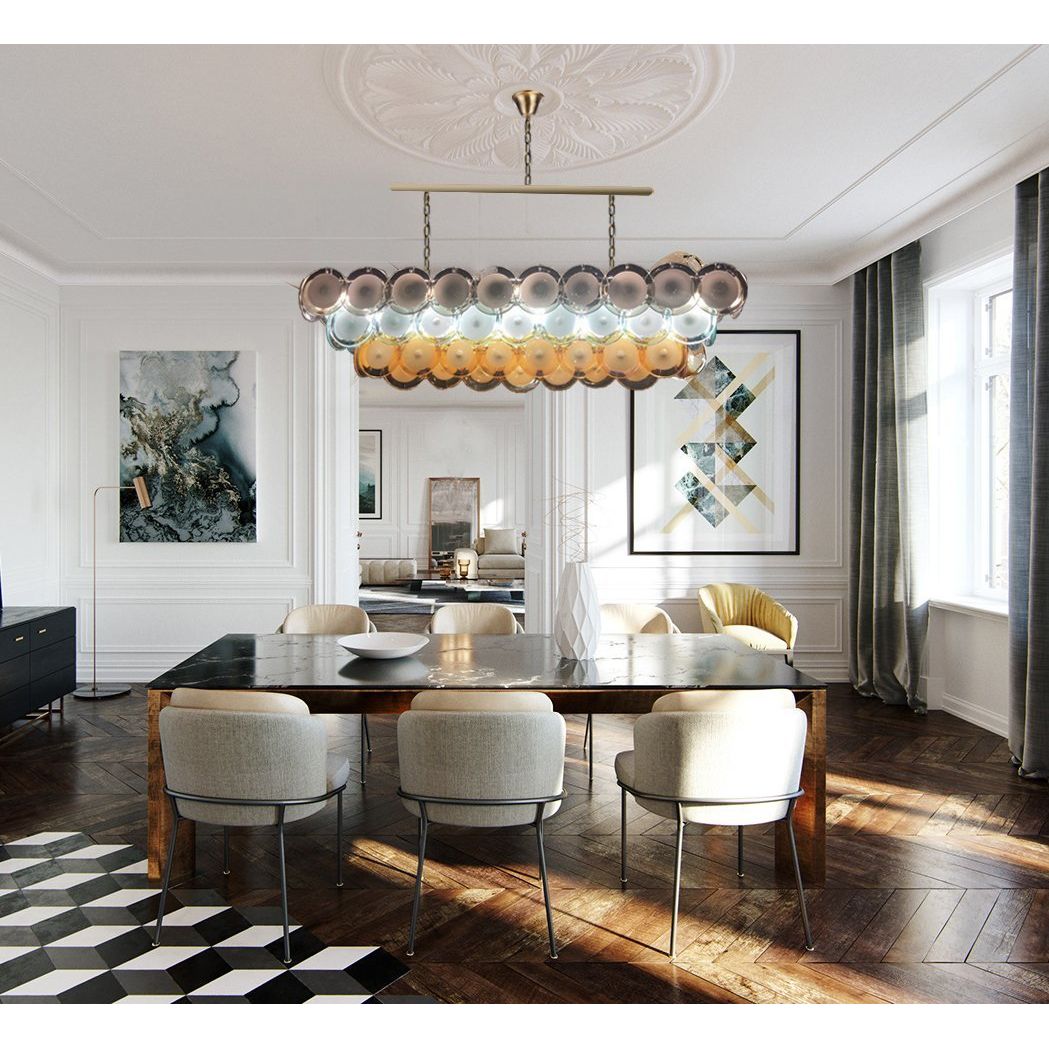 Bettina Murano Round Glass Chandelier - Italian Concept -