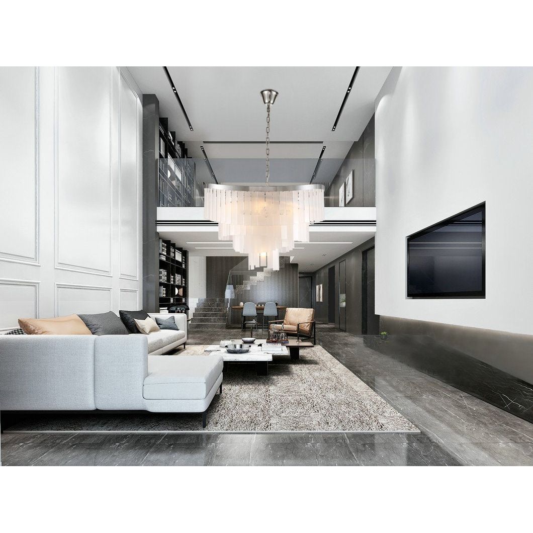 Roundel Odeon Fringe Crystal Chandelier - Italian Concept