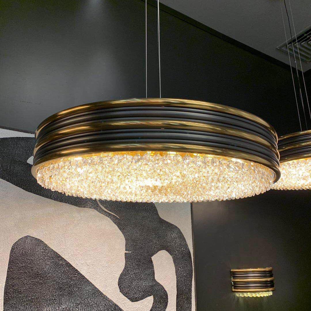 Valentina Round Crystal Chandelier - Italian Concept