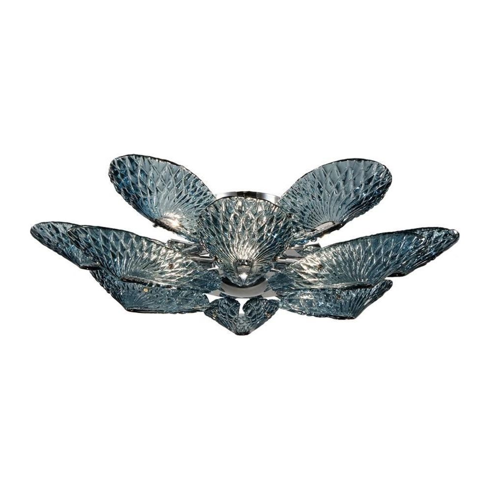 Flushmount Bella Murano Glass Flower Chandelier - Italian Concept