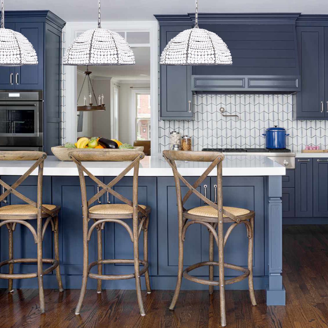 Seville Half Dome Beaded Pendant Light - Italian Concept