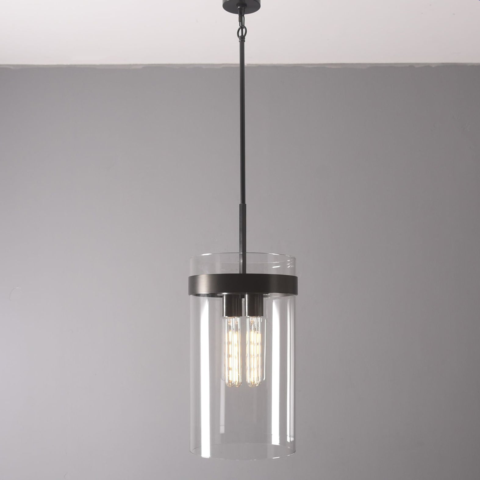 Armature Cylinder Glass Pendant Light - Italian Concept