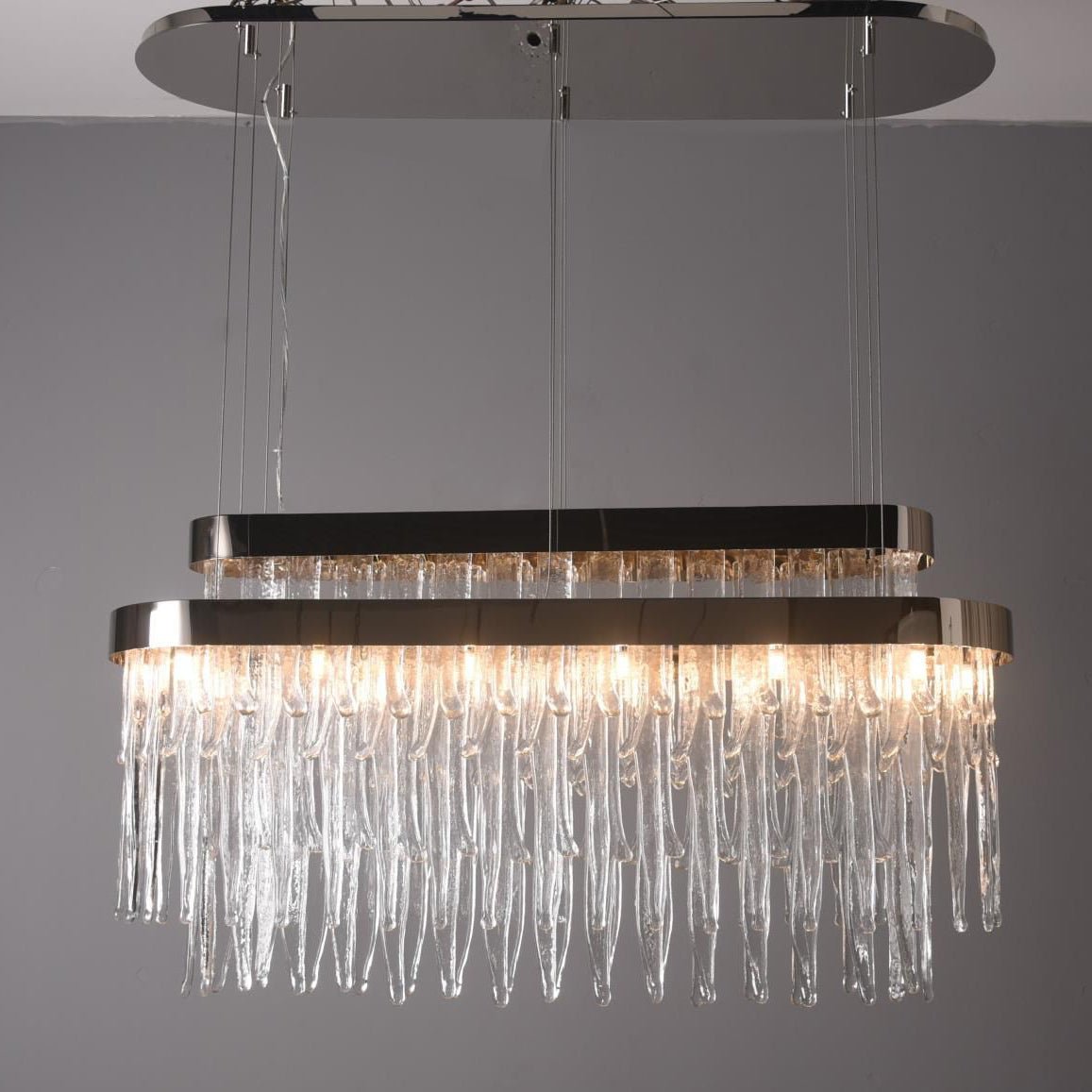Lebal Waterfall Tubular Linear Chandelier - Italian Concept