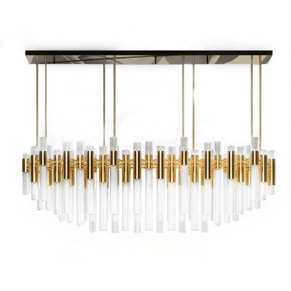 Eminence Tubular Glass Chandelier - Italian Concept
