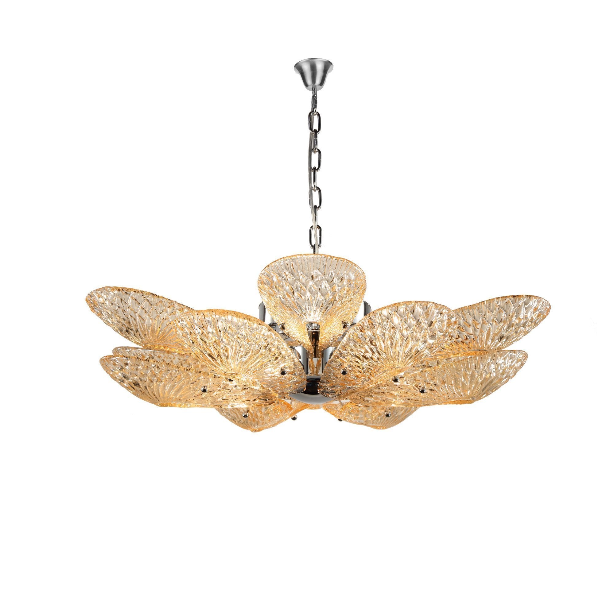 Bella Murano Tiered Glass Flower Chandelier - Italian Concept -