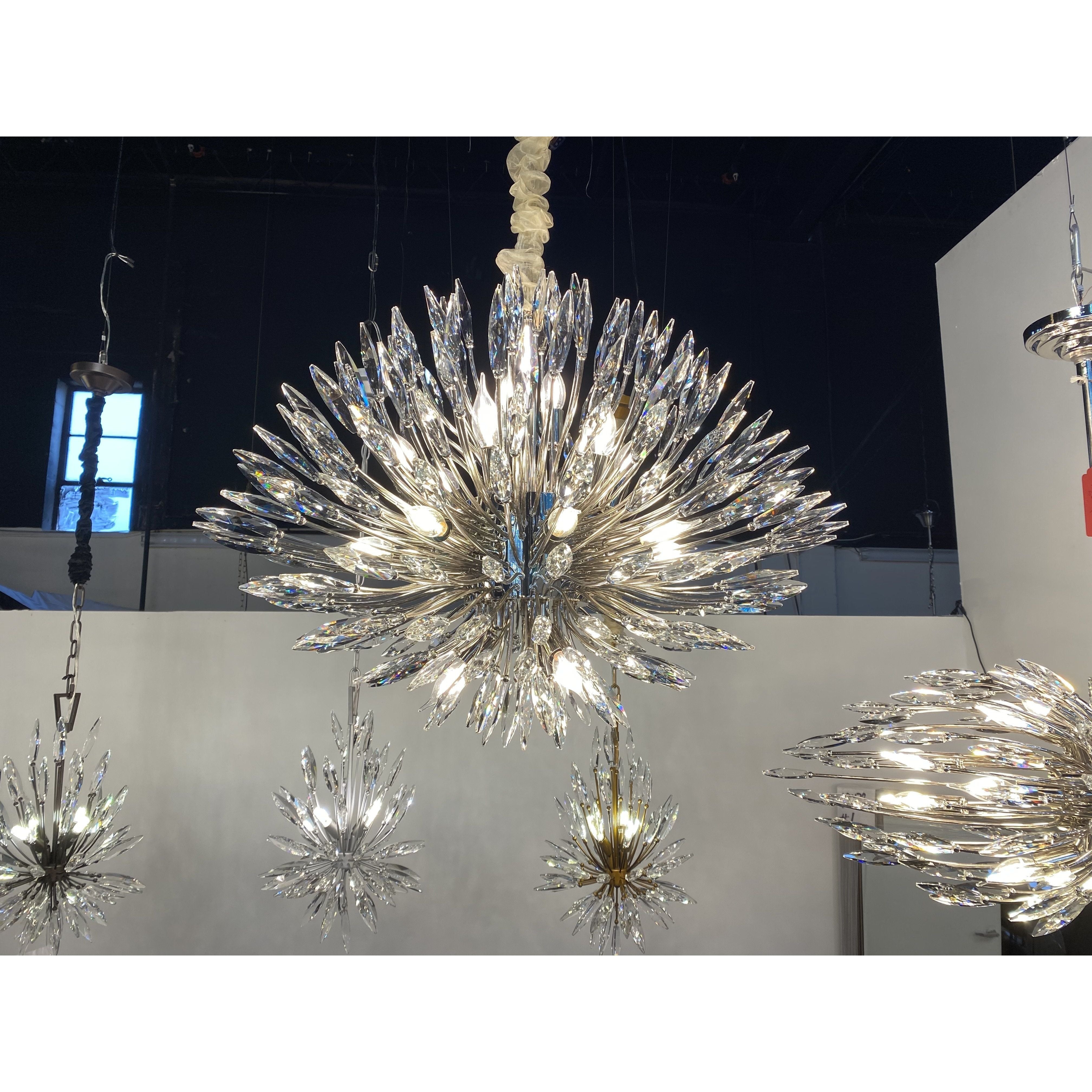 Lily Starburst Crystal Sputnik Chandelier - Italian Concept