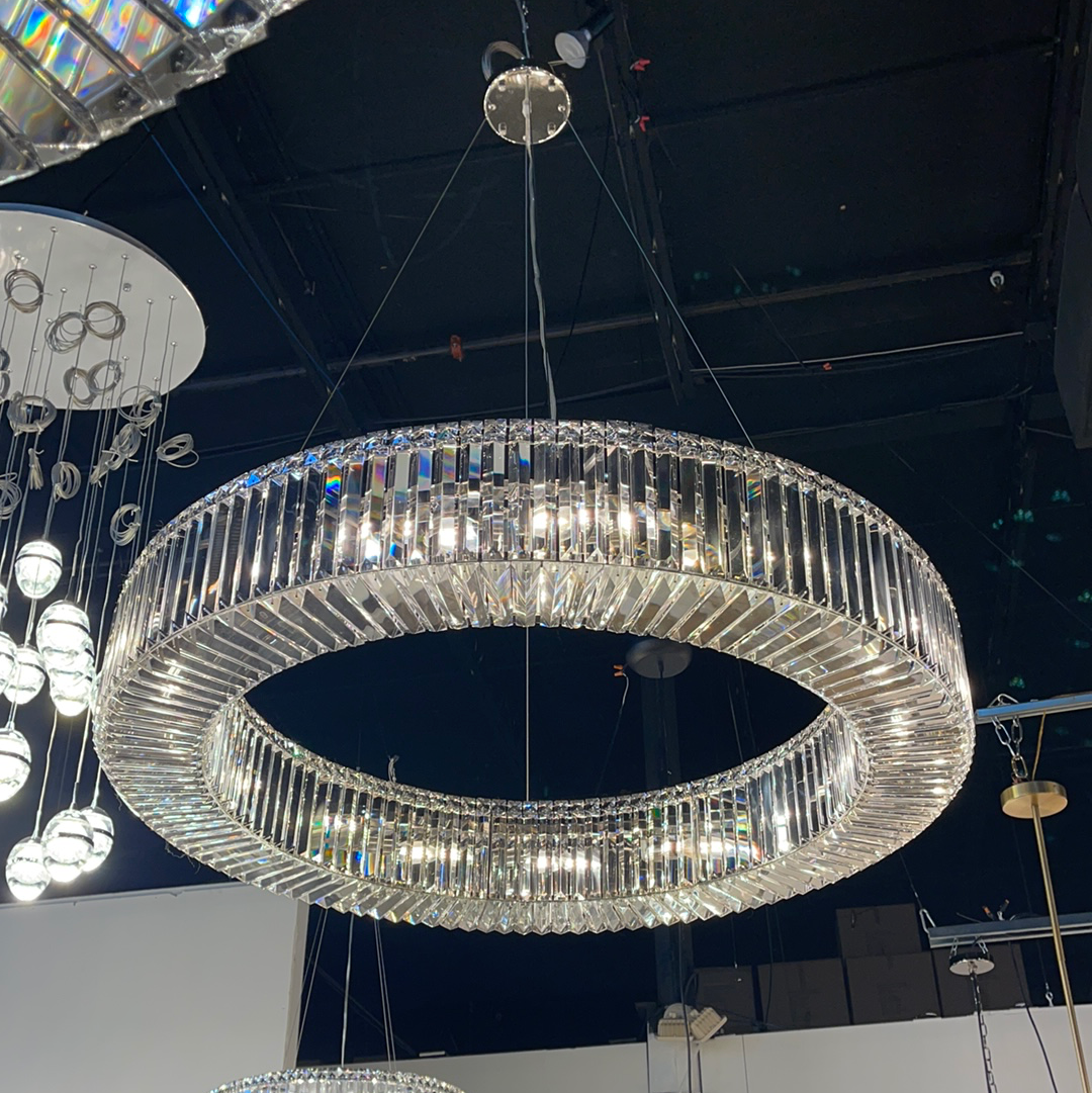 Jude Round Crystal Ring Chandelier - Italian Concept