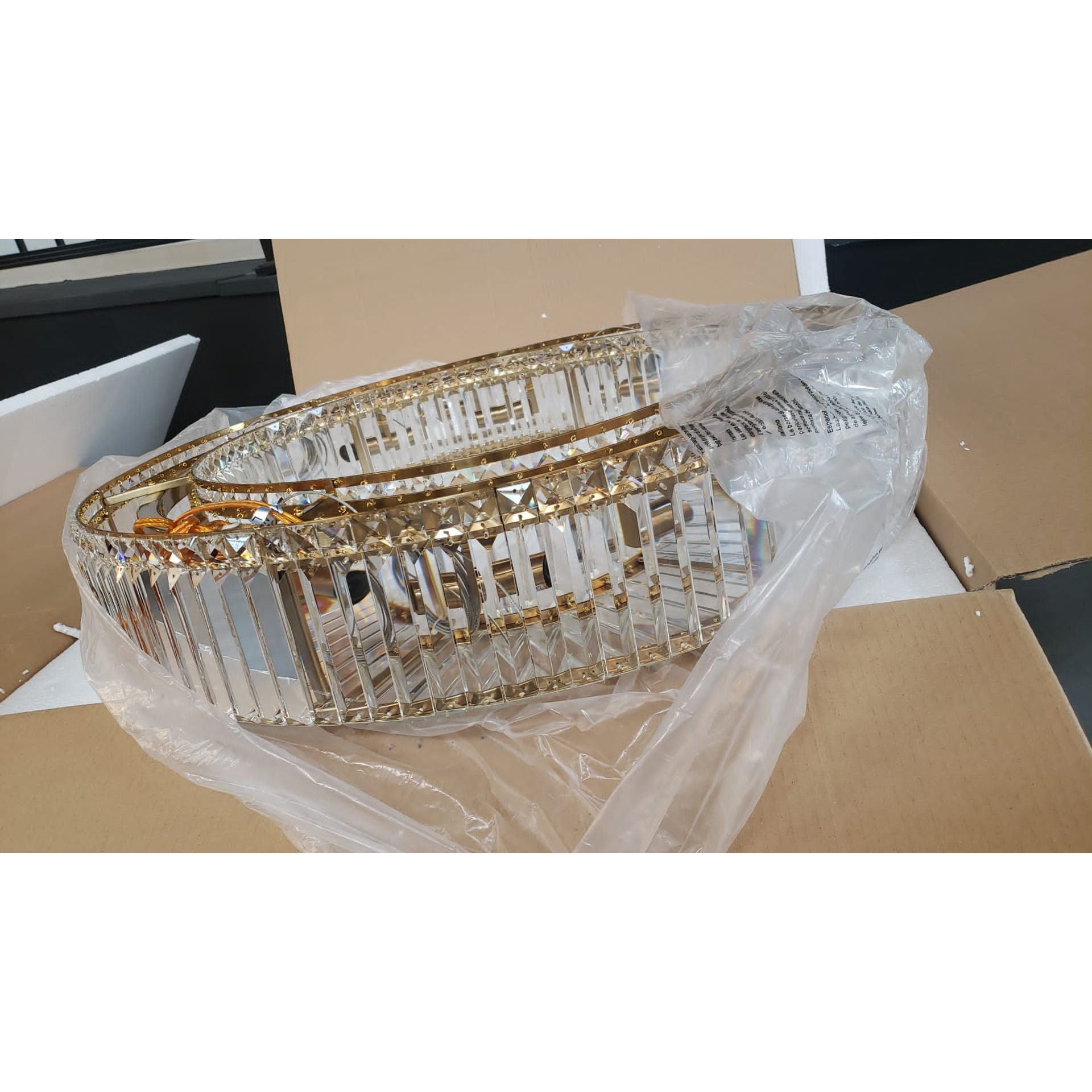 Jude Round Crystal Ring Chandelier - Italian Concept