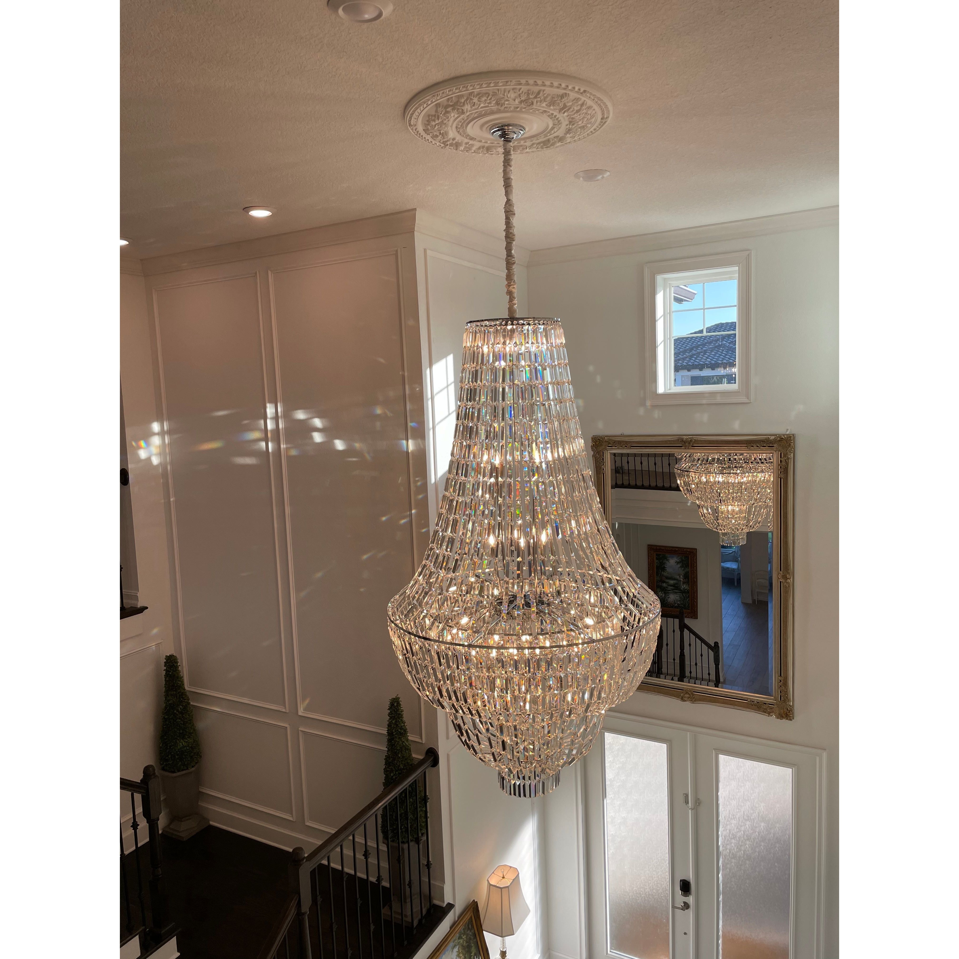 Andreas Empire Crystal Prysm Chandelier - Italian Concept -