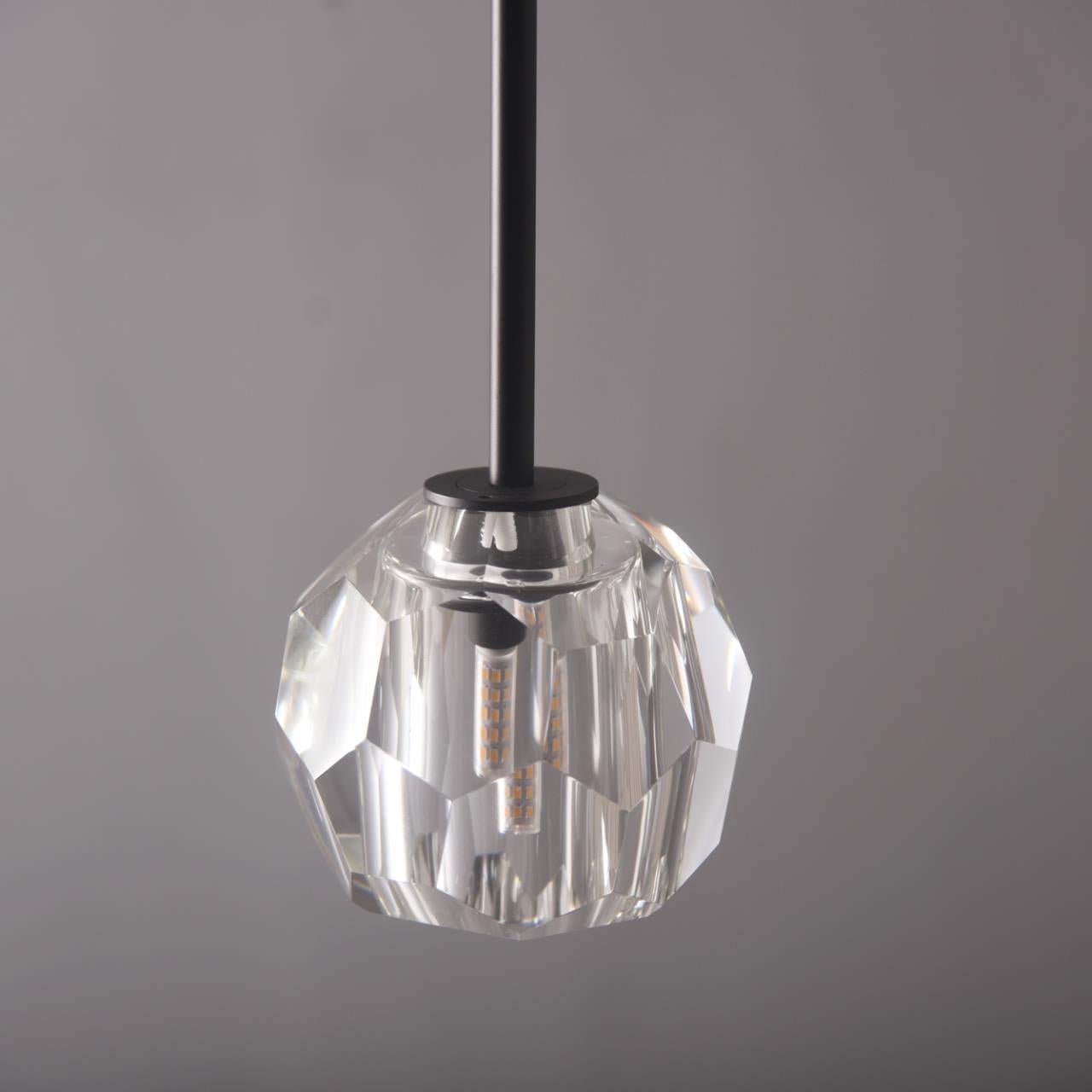Blu Dior Crystal Prysm Rod Pendant Light - Italian Concept