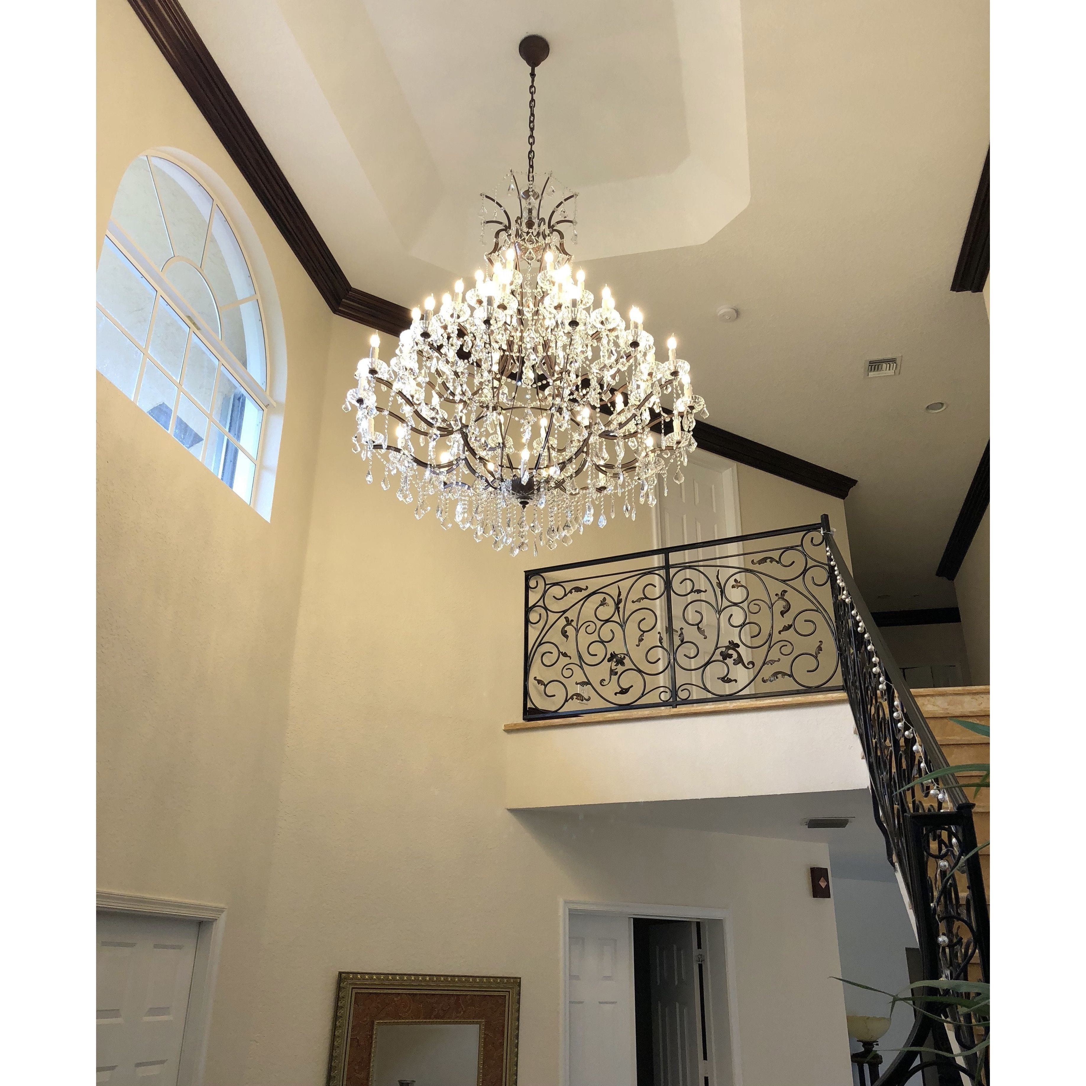 50 Light 60” Rococo Maria Theresa Crystal Chandelier - Italian Concept -