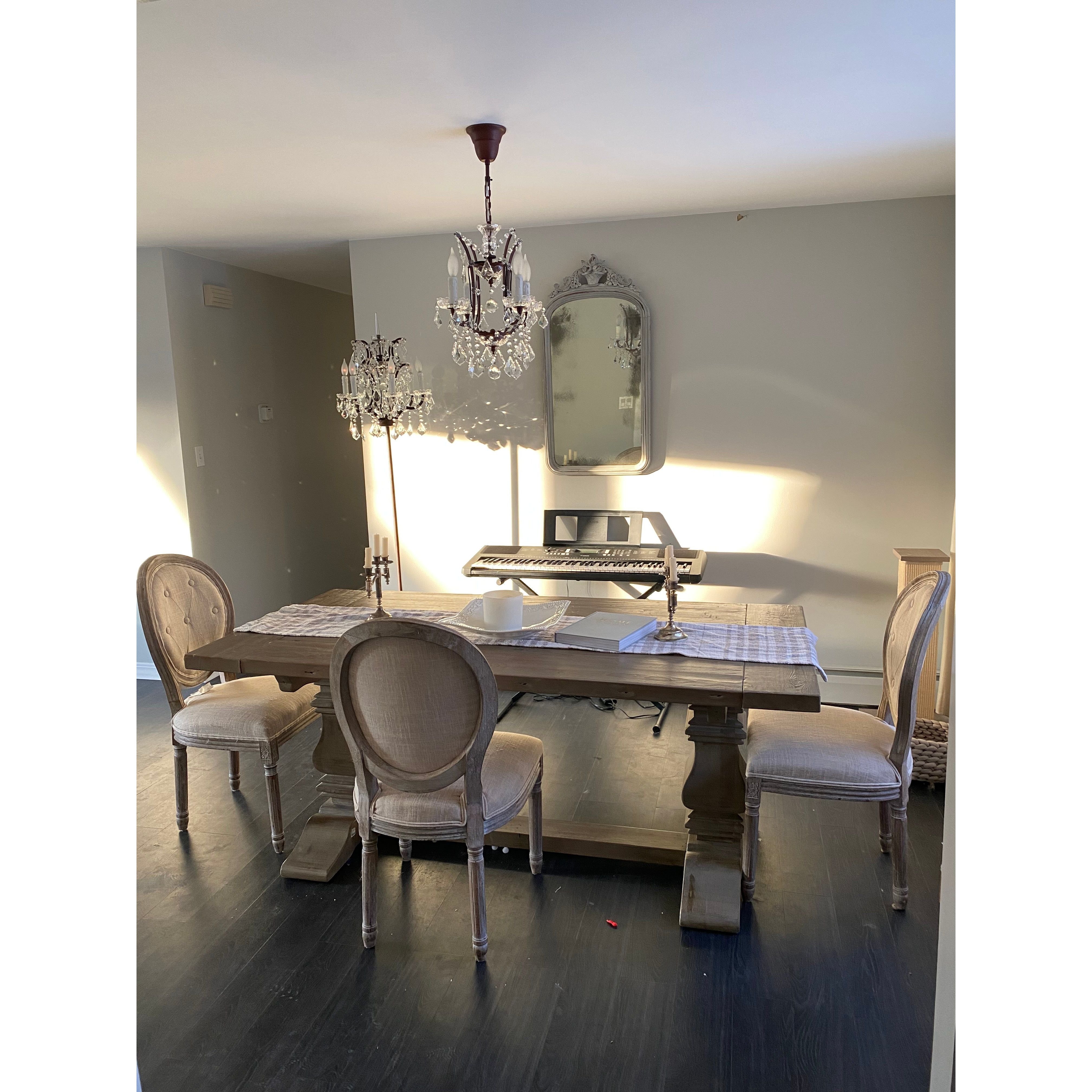 4 Light Maria Theresa Crystal Chandelier - Italian Concept -