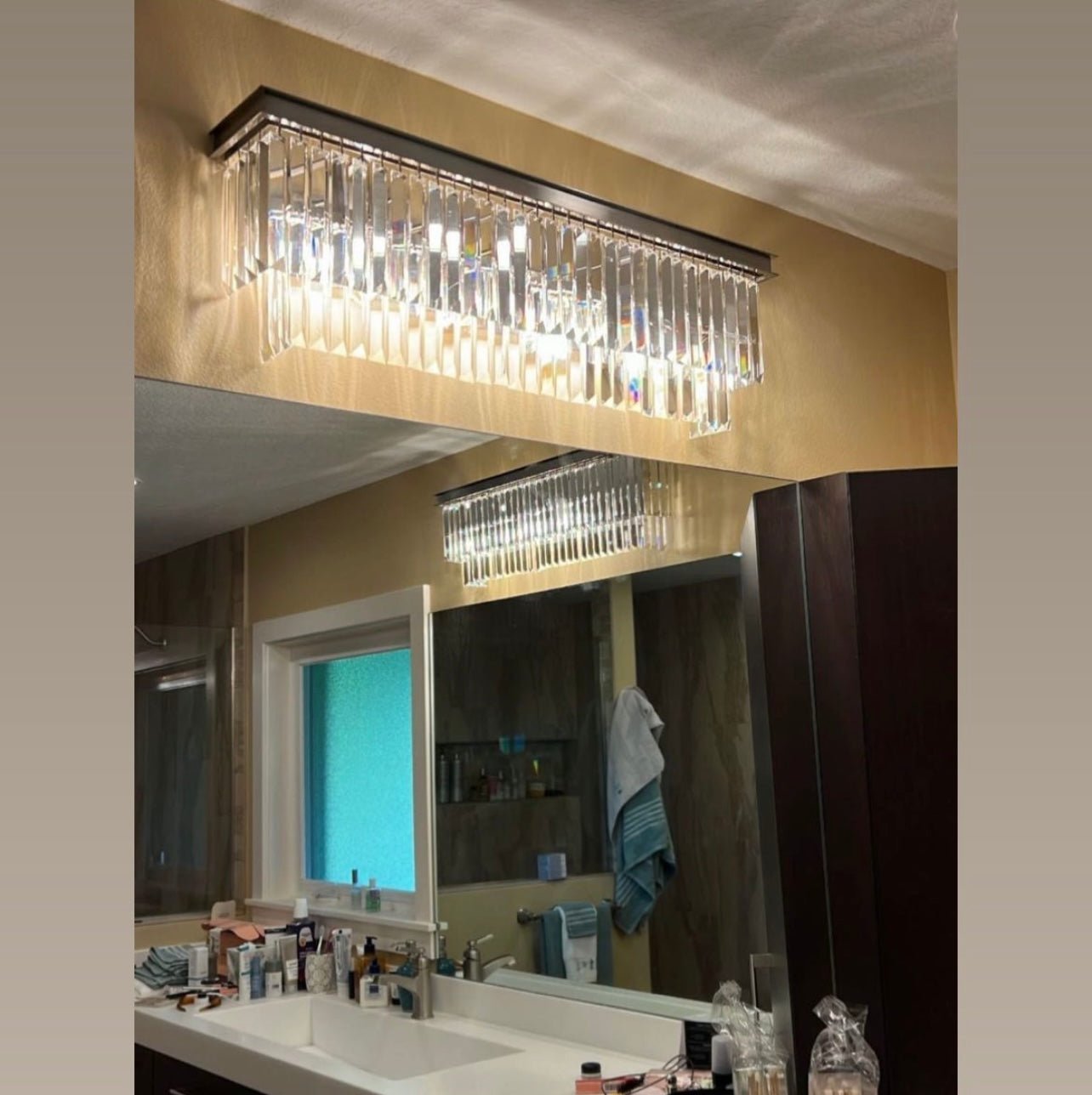 Odeon Crystal Fringe Vanity Sconce - Italian Concept