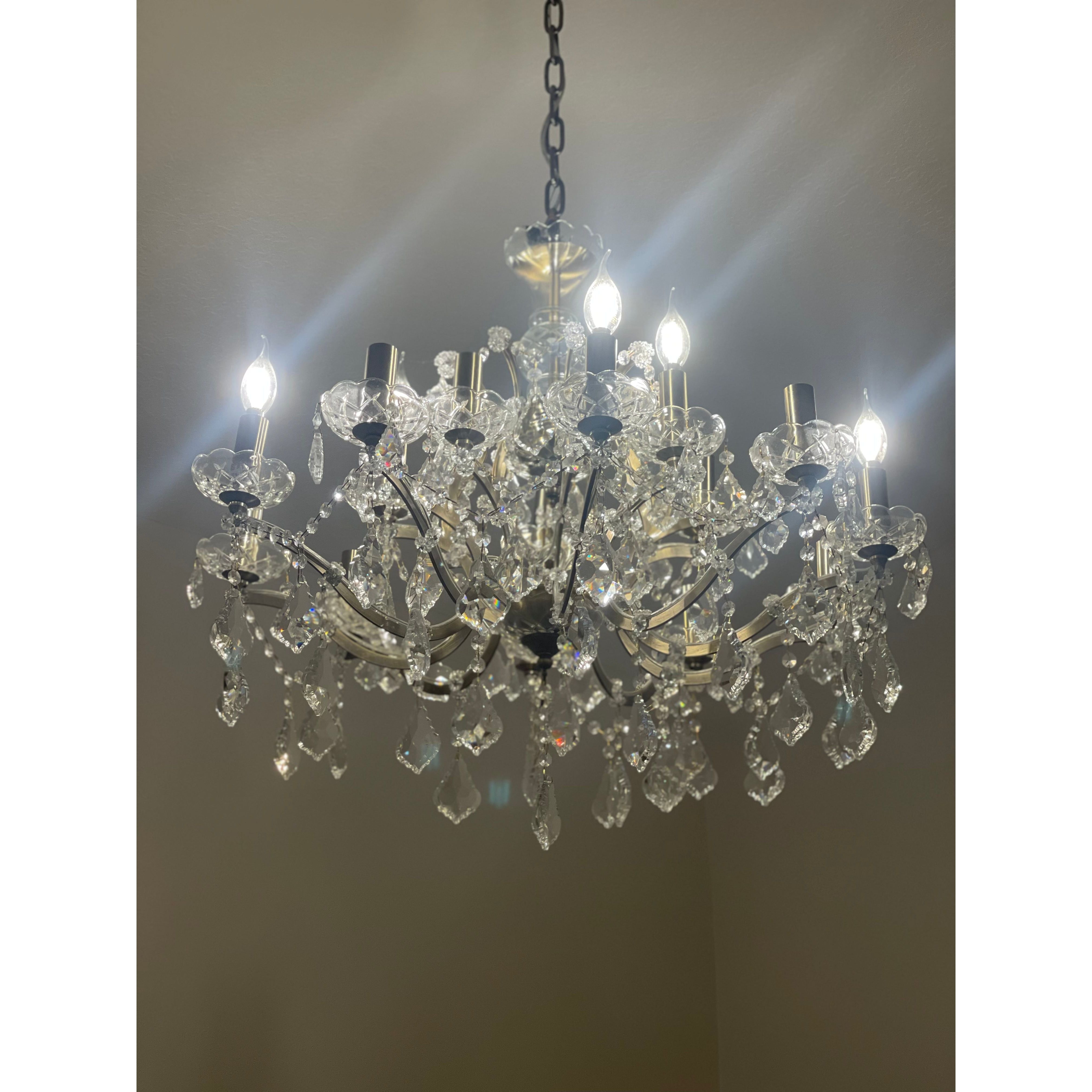18 Light Maria Theresa Crystal Chandelier - Italian Concept -