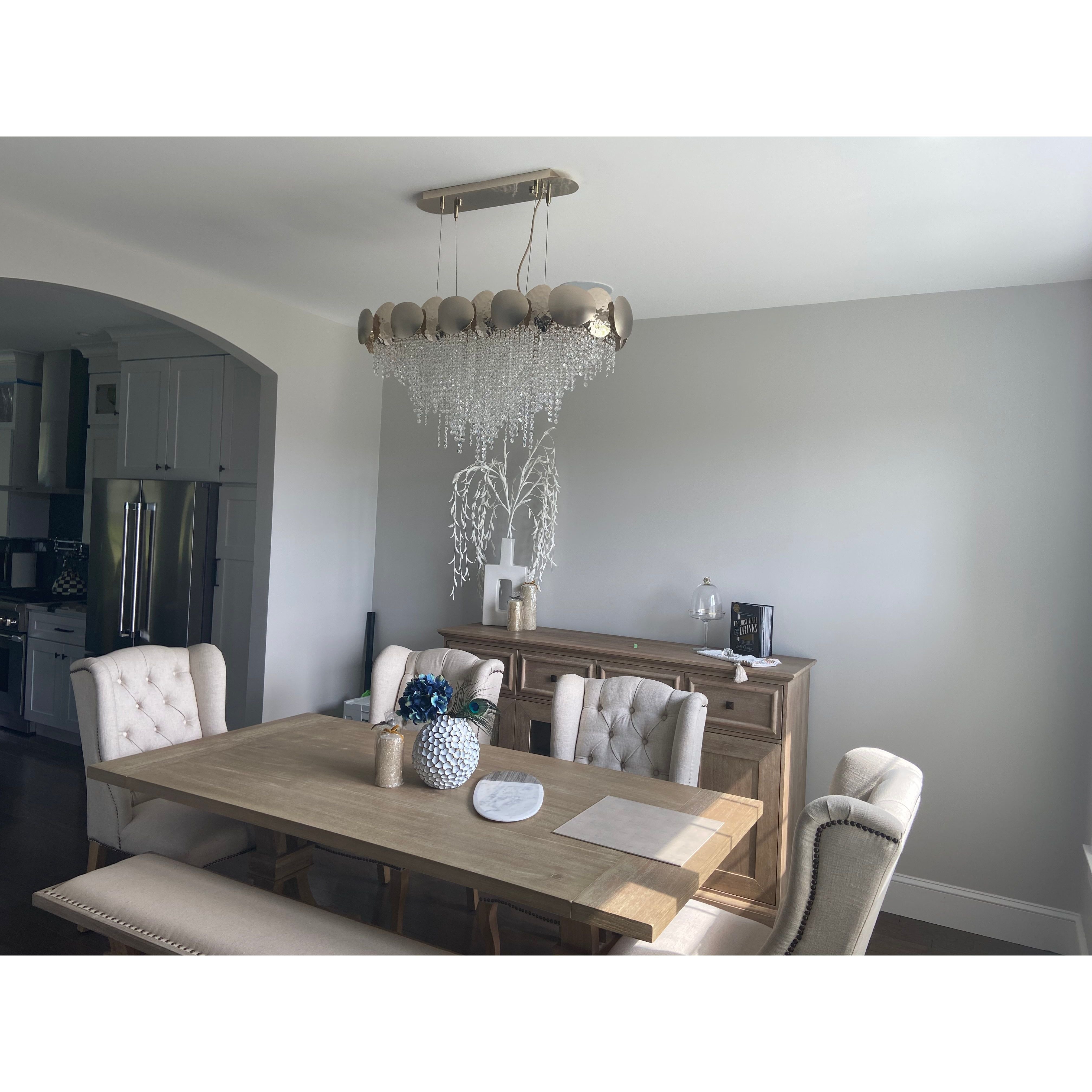 Amadeo Oval Brass Crystal Chandelier - Italian Concept -