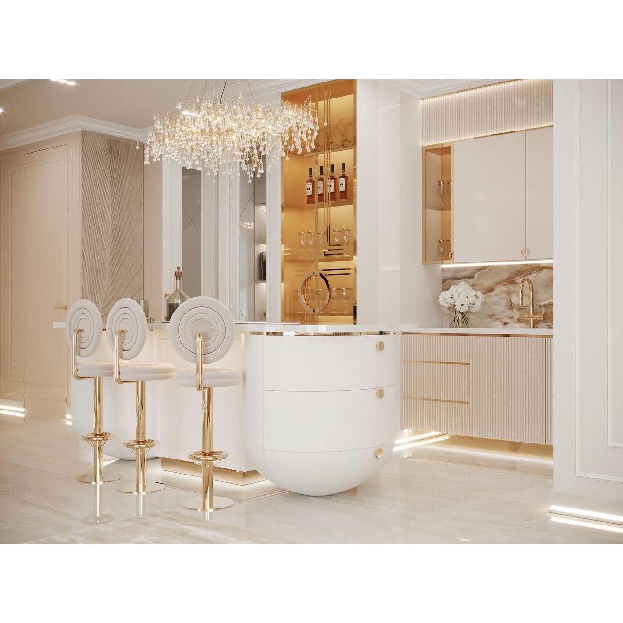 Livio Oval Branching Teardrop Chandelier - Italian Concept